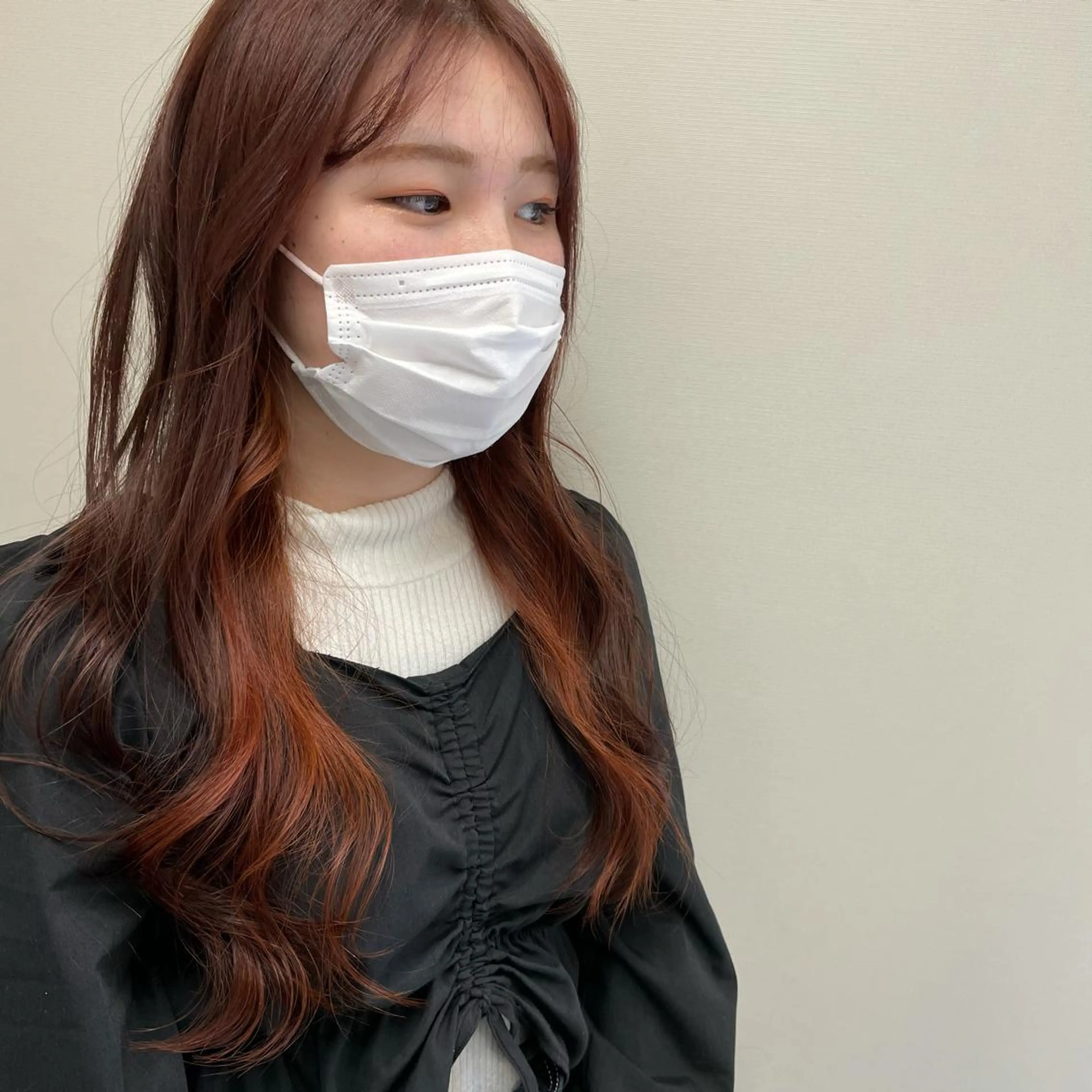 ロング カラー インナーカラー オレンジ ♡Eleanor大宮 aya♡のヘアスタイル