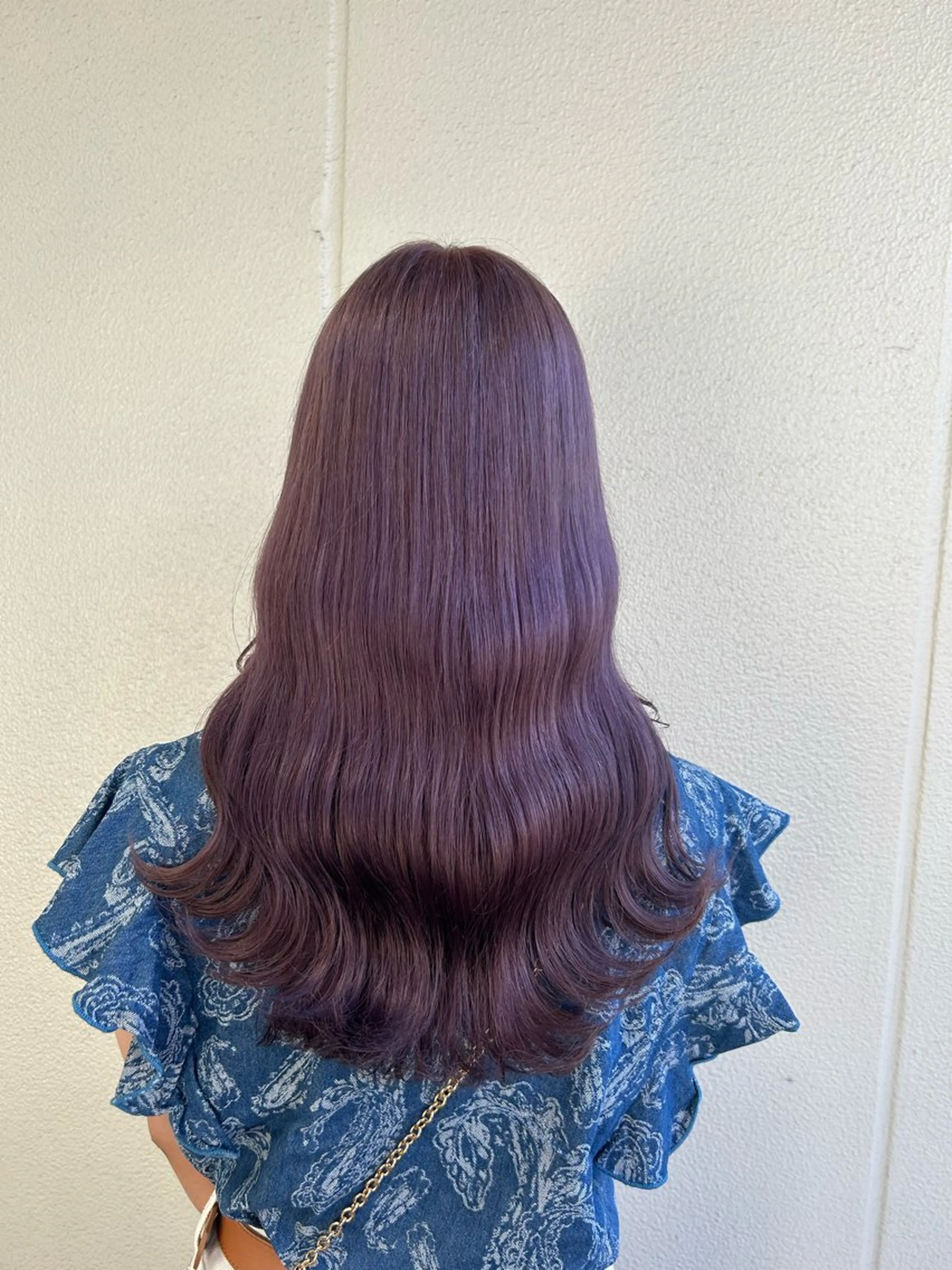 カラー ヘアアレンジ ラベンダーカラー 《暖色/韓国レイヤー 》🇰🇷桑原ユキネのヘアスタイル