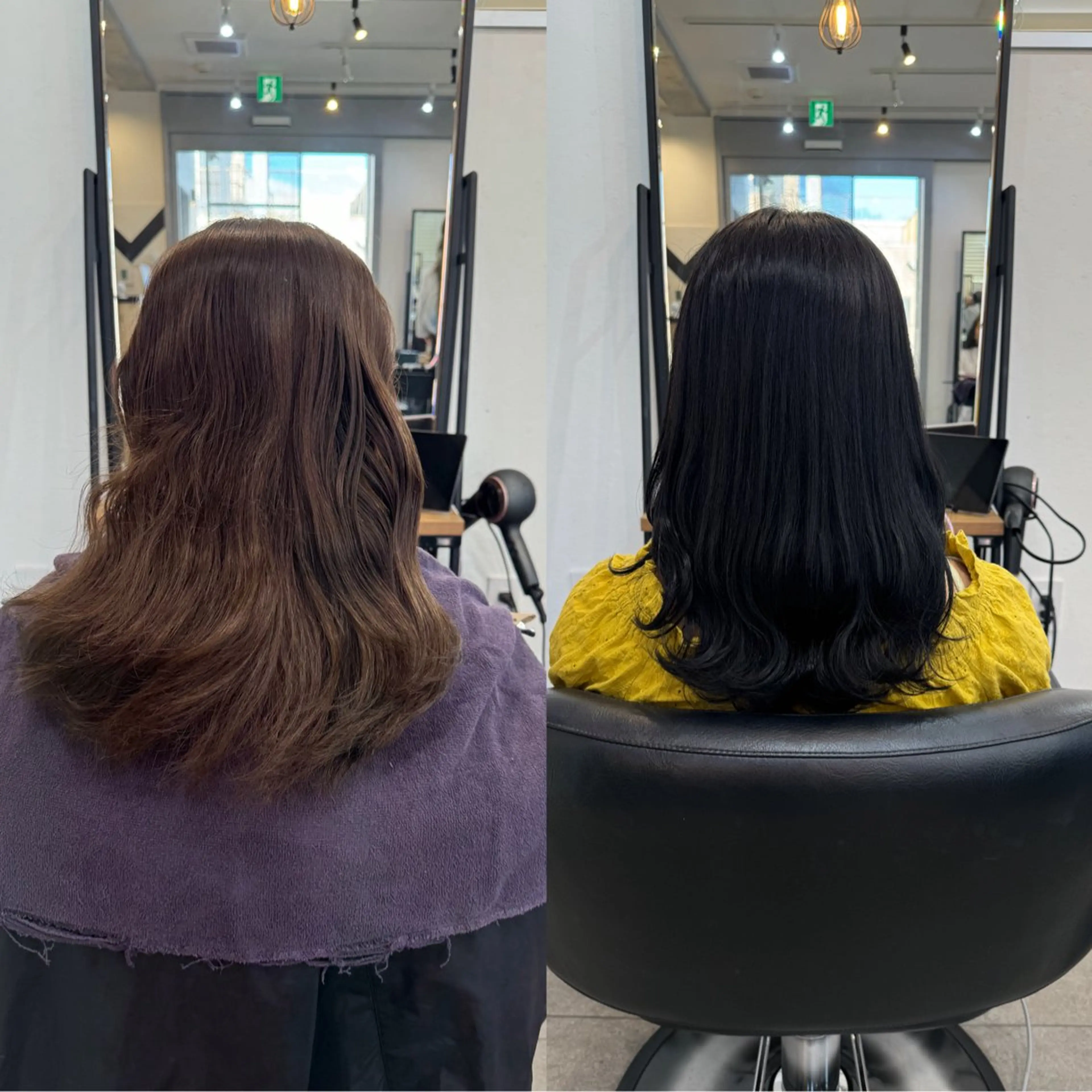 セミロング カラー 髙橋 李里亜のヘアスタイル