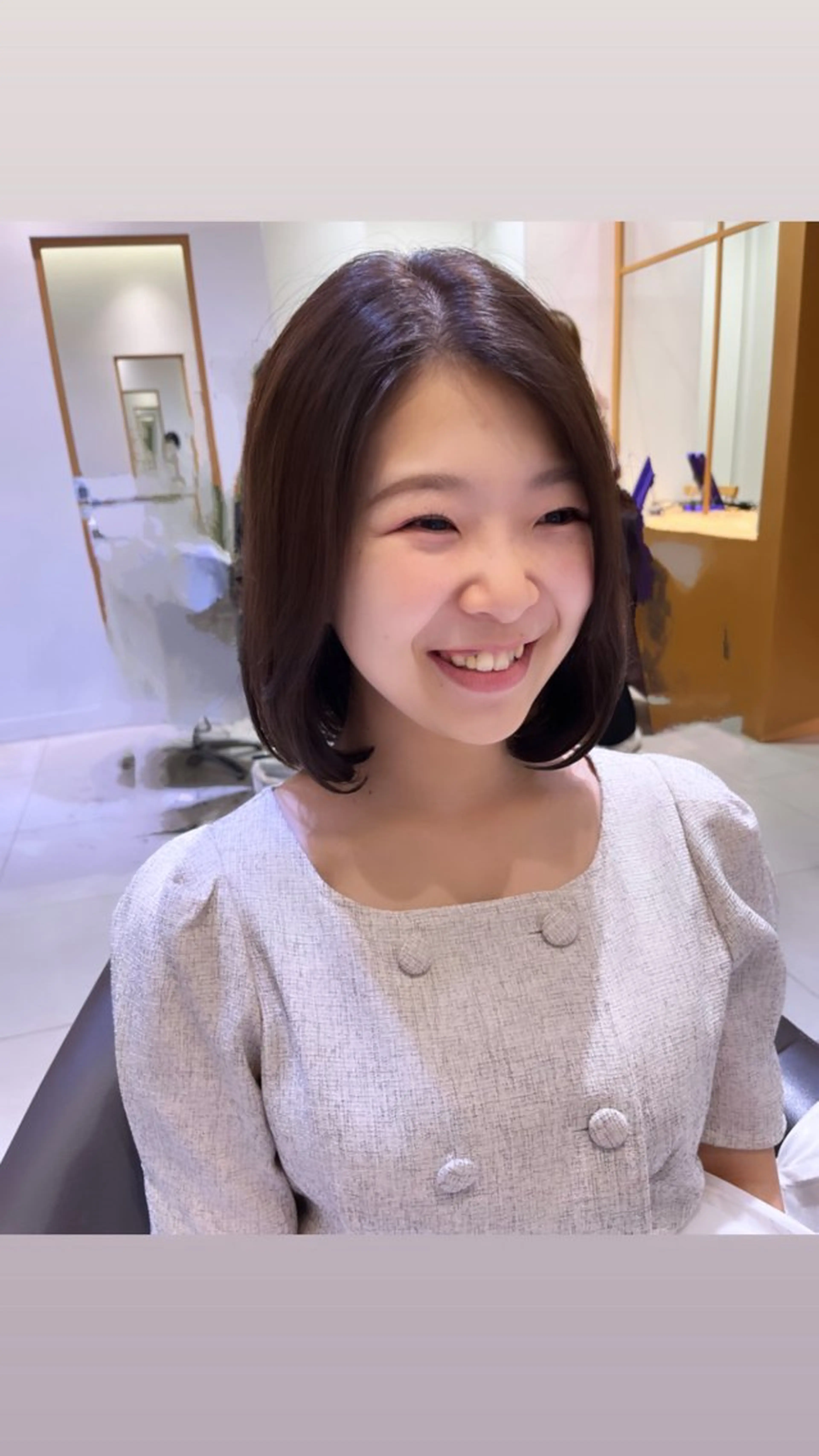 ショート カラー 宮永 れいなのヘアスタイル