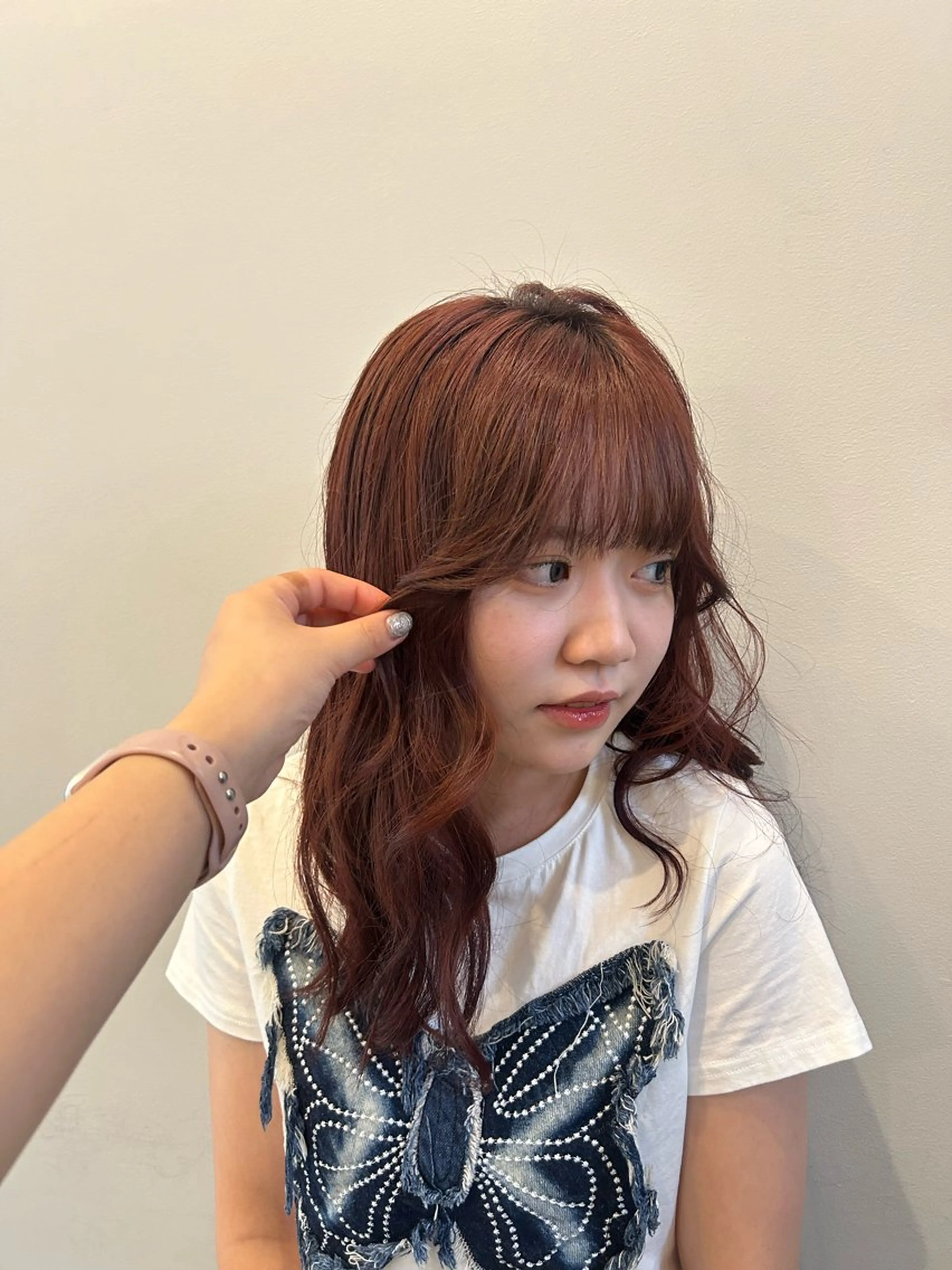 セミロング 透明感カラー/ 顔周りカット🎀メイのヘアスタイル
