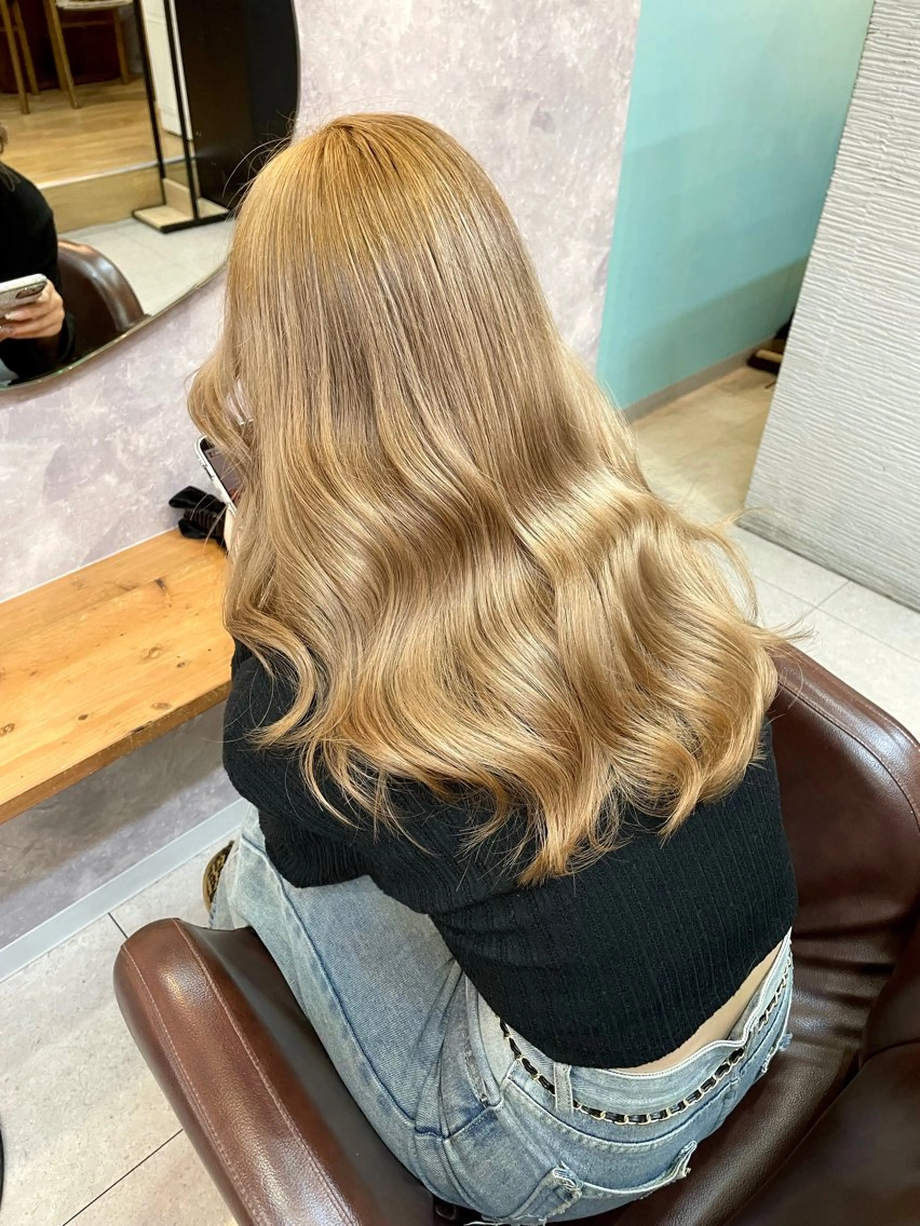 ミディアム カラー 中嶋 颯和のヘアスタイル