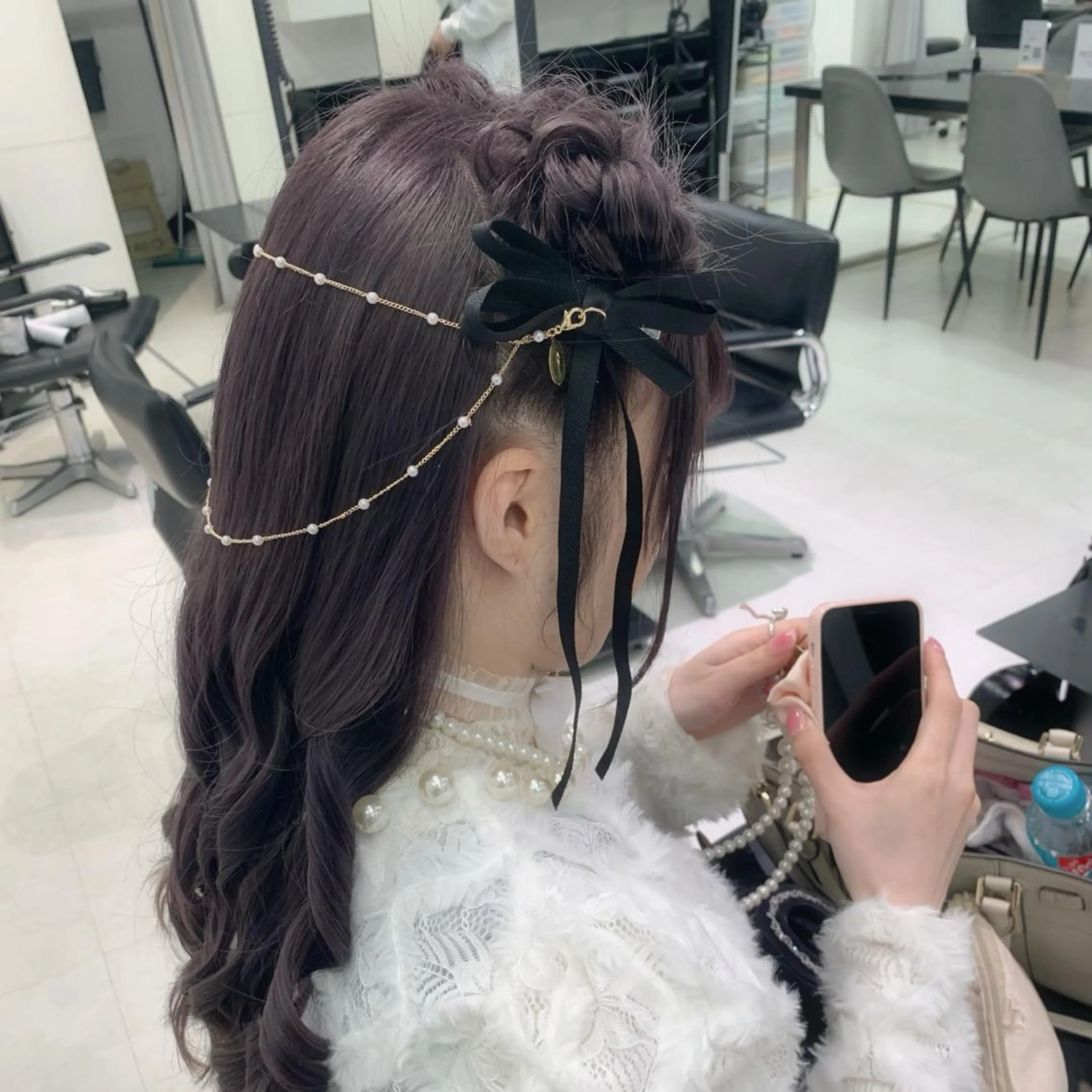 ヘアアレンジ お団子ヘア 🩶ヘアセット Ayaha🩶のヘアスタイル