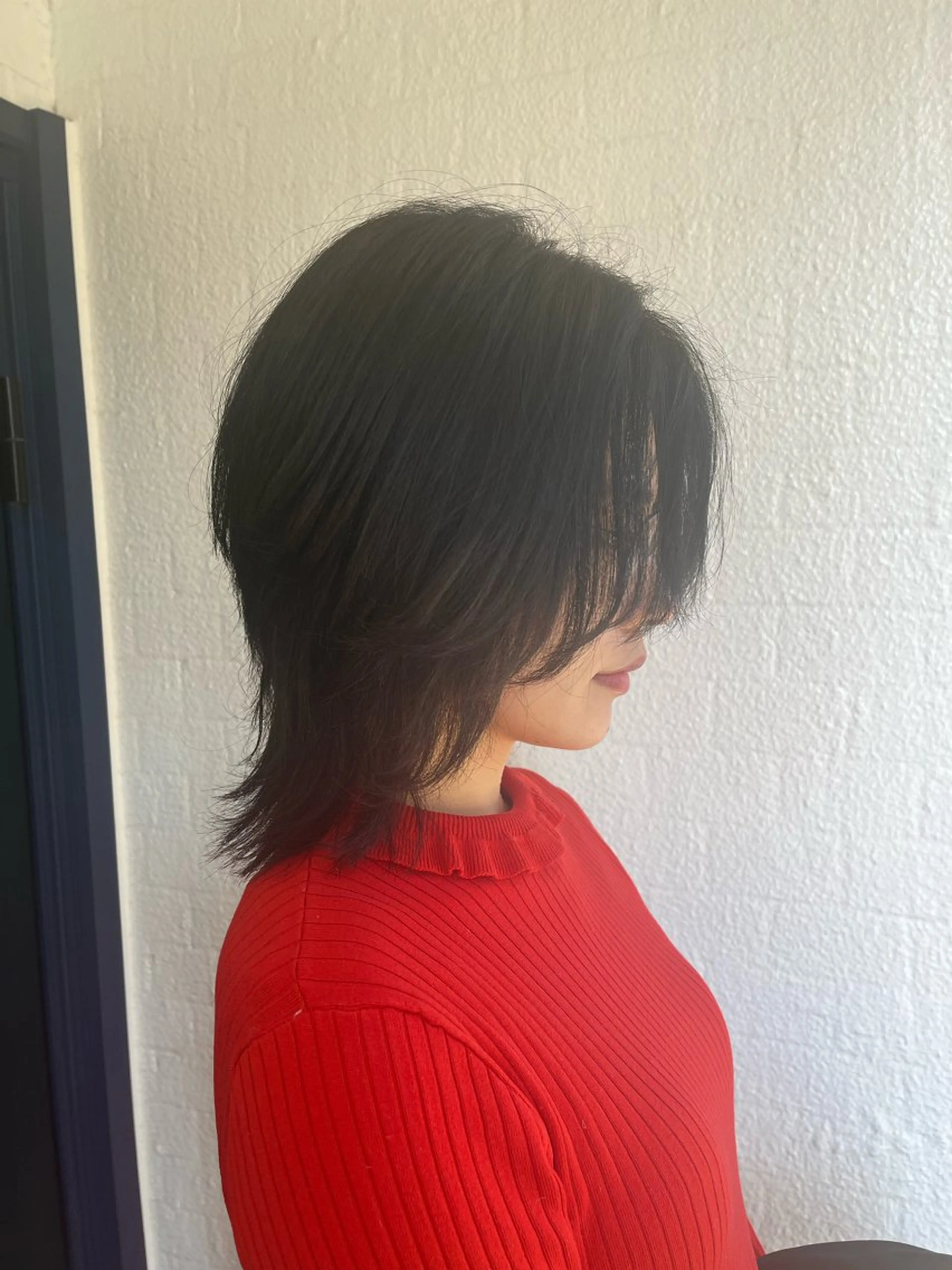 ショート カラー パーマ ボブ ウルフカット カット トリートメント ふ くのヘアスタイル