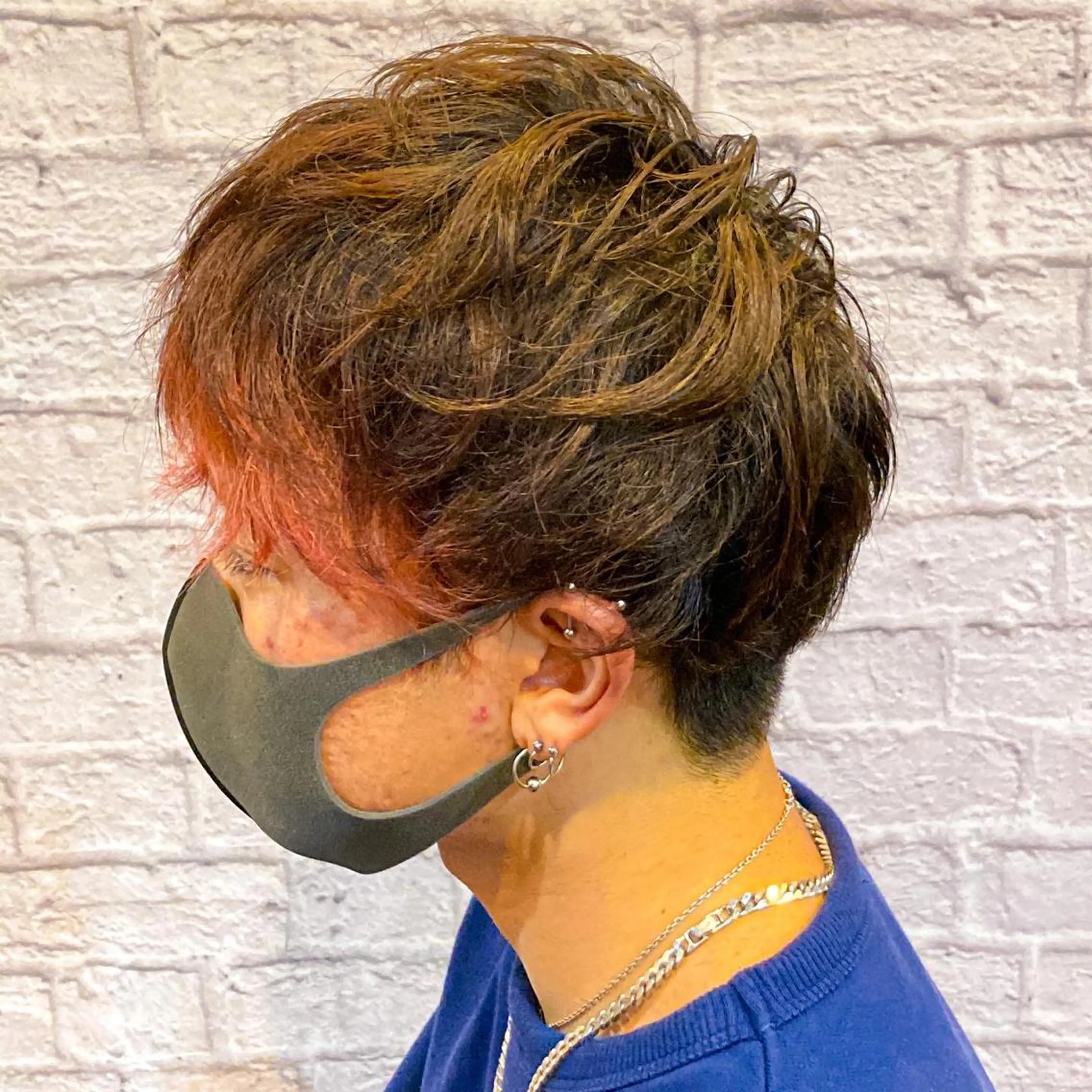 ミディアム メンズ カット ヘアカラー お客様満足度NO.1 小林真弥のヘアスタイル