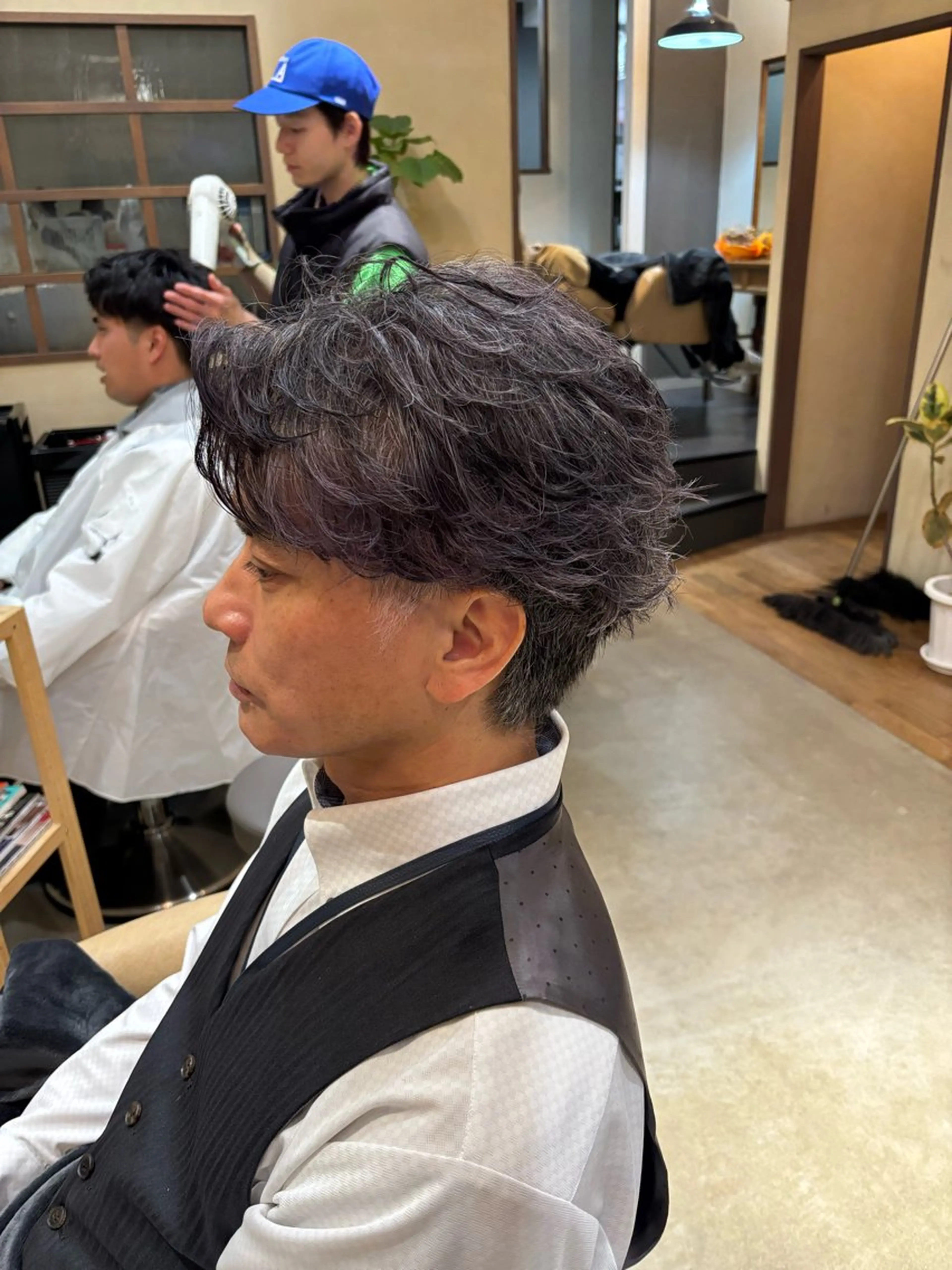 ショート メンズ カット パーマ 鹿児島 TSUBASAのヘアスタイル