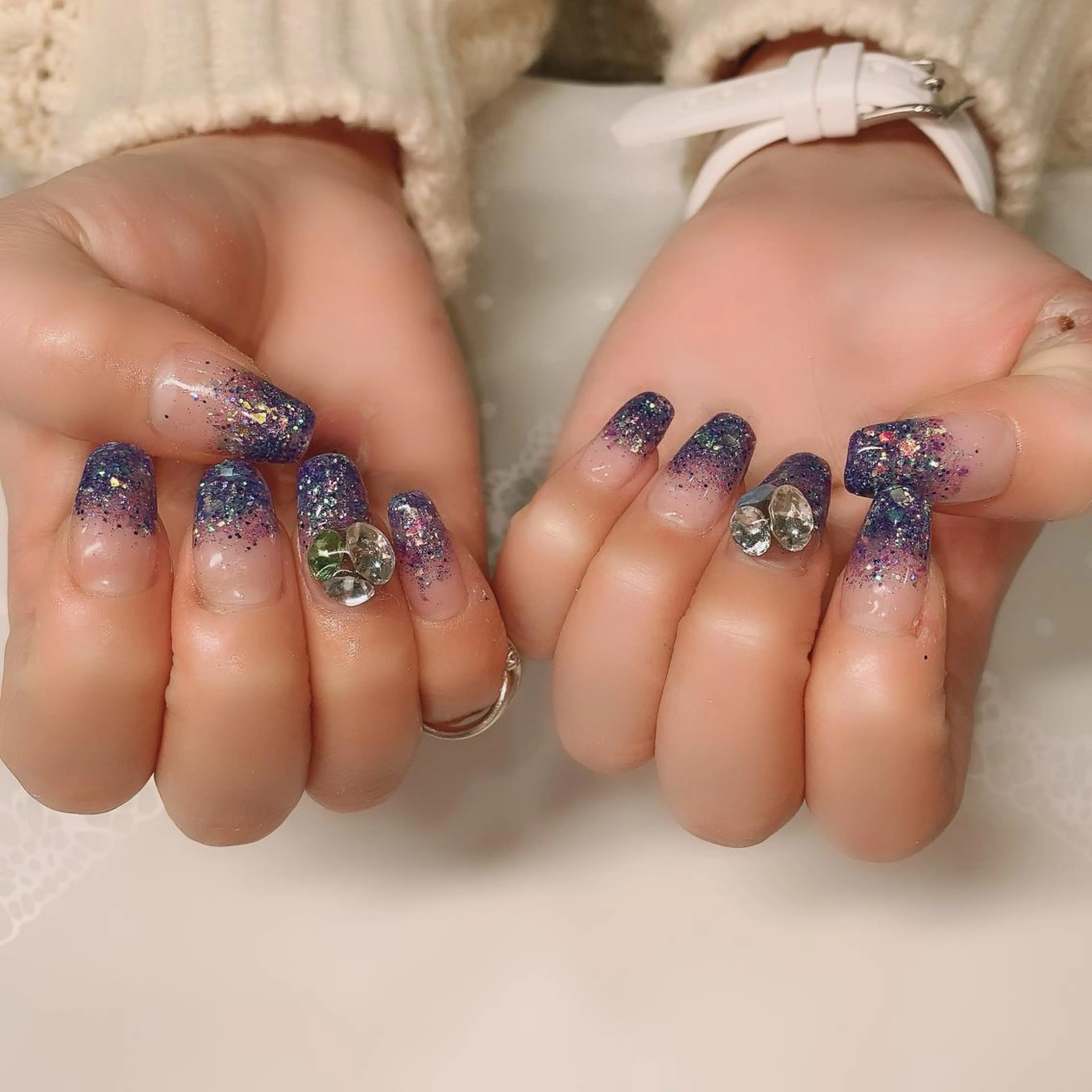 ミディアム ネイル nail salon azuのネイルデザイン
