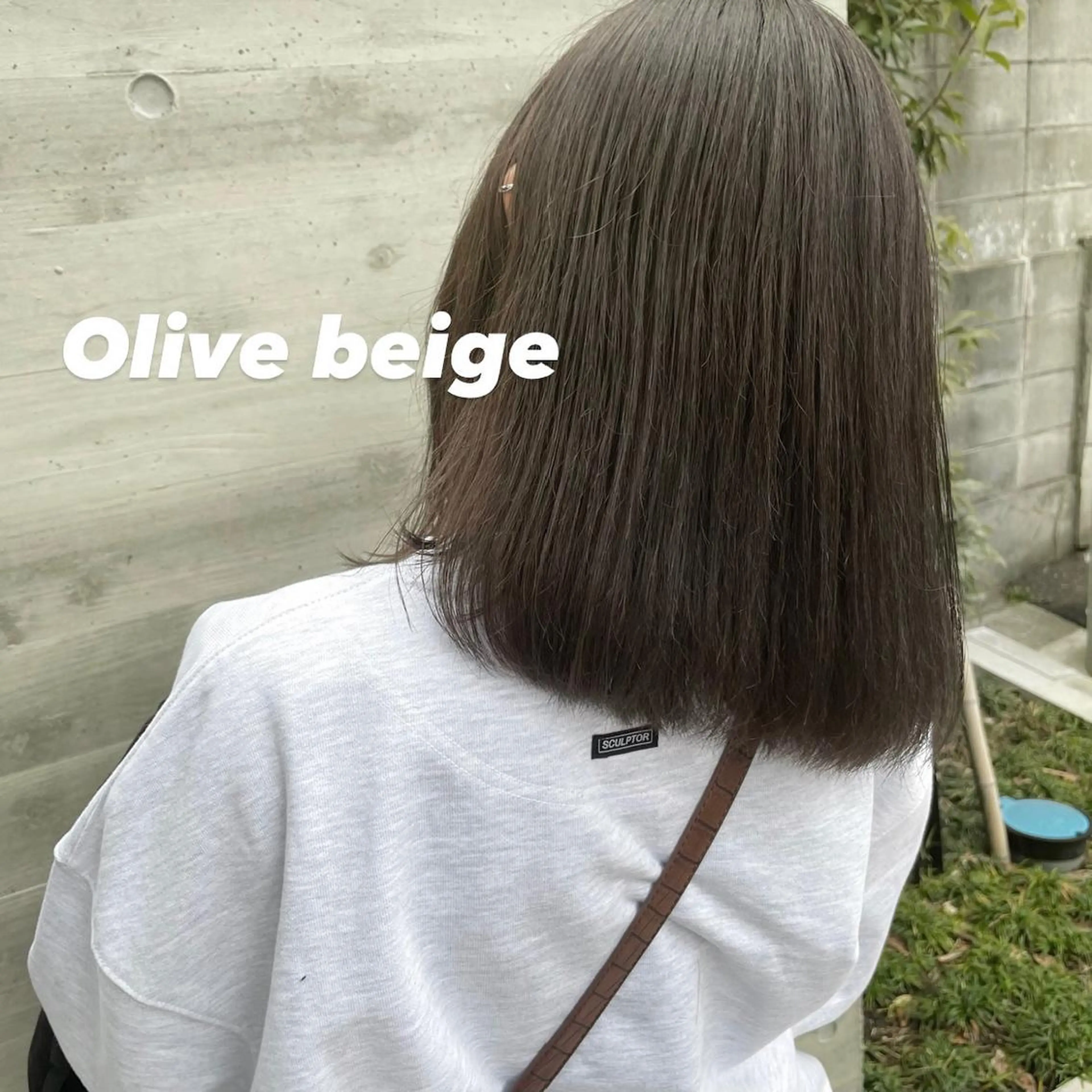 ミディアム カラー パーマ ヘアアレンジ メンズ ネイル マツエク・マツパ ベージュカラー オリーブベージュ トレンド眉🌈✨ arisaの眉毛・アイブロウイメージ