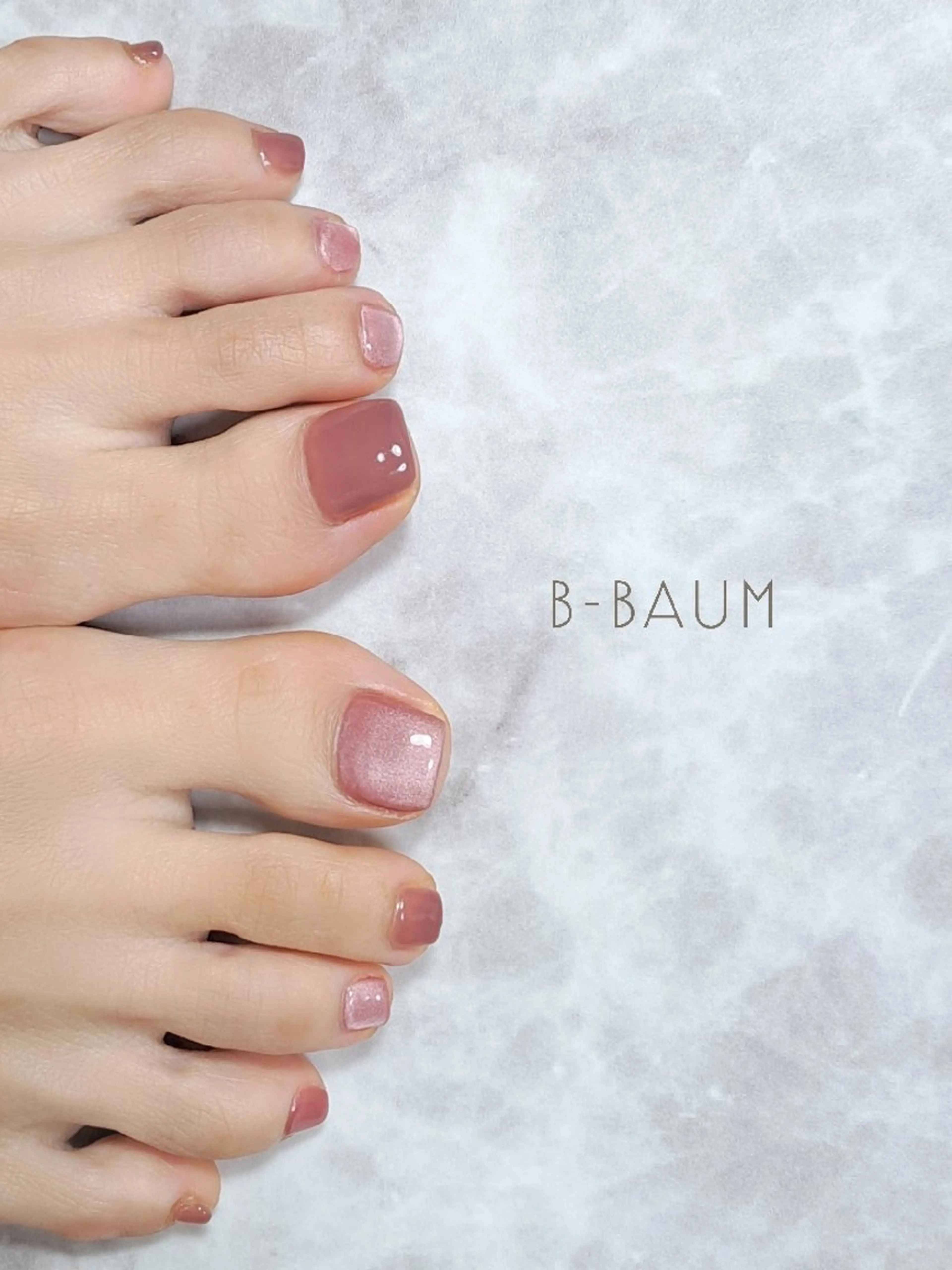 ネイル フットネイル マグネットネイル フットネイル B-BAUM  nailsalon のネイルデザイン