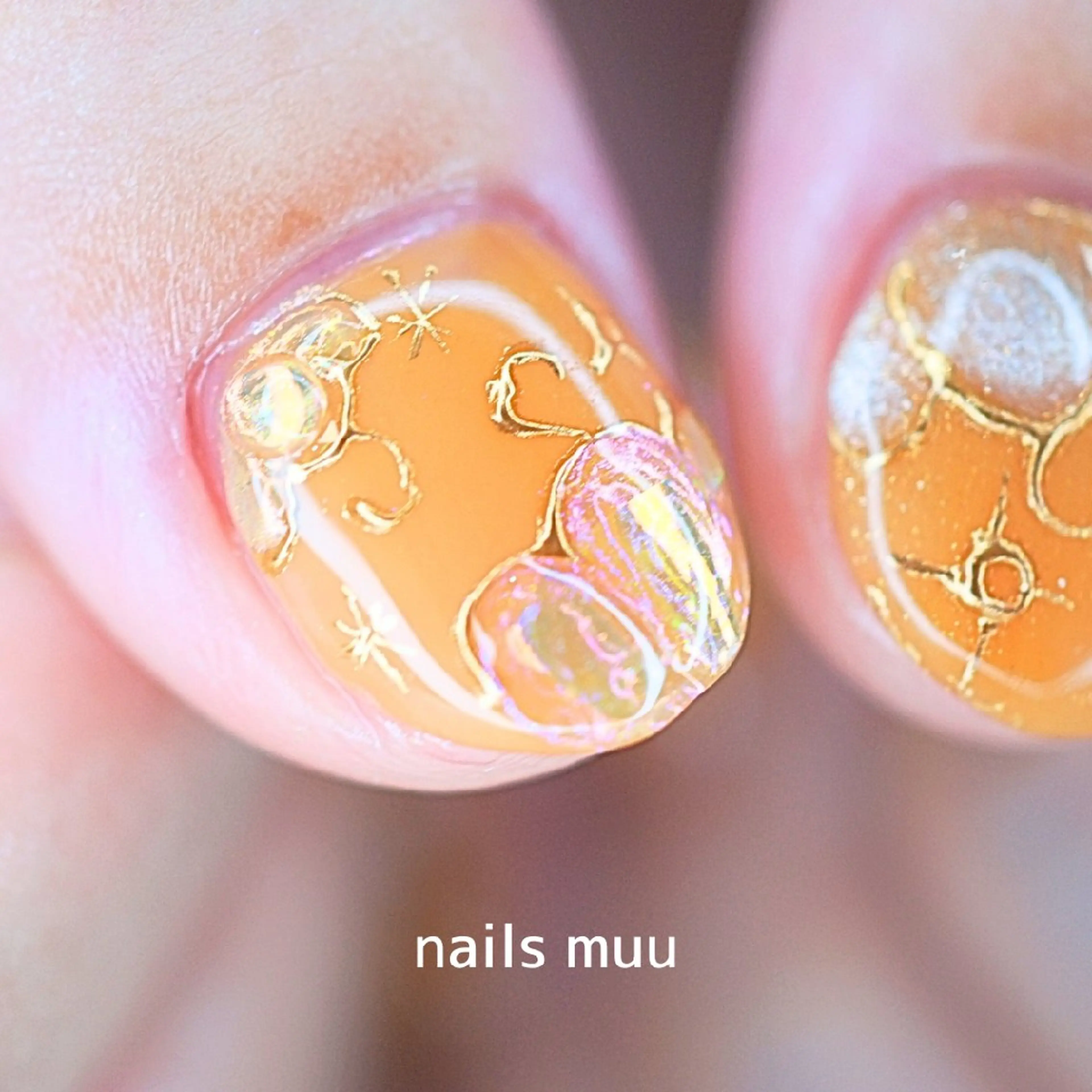 ネイル ハロウィン ハンドネイル nails muu まゆのネイルデザイン