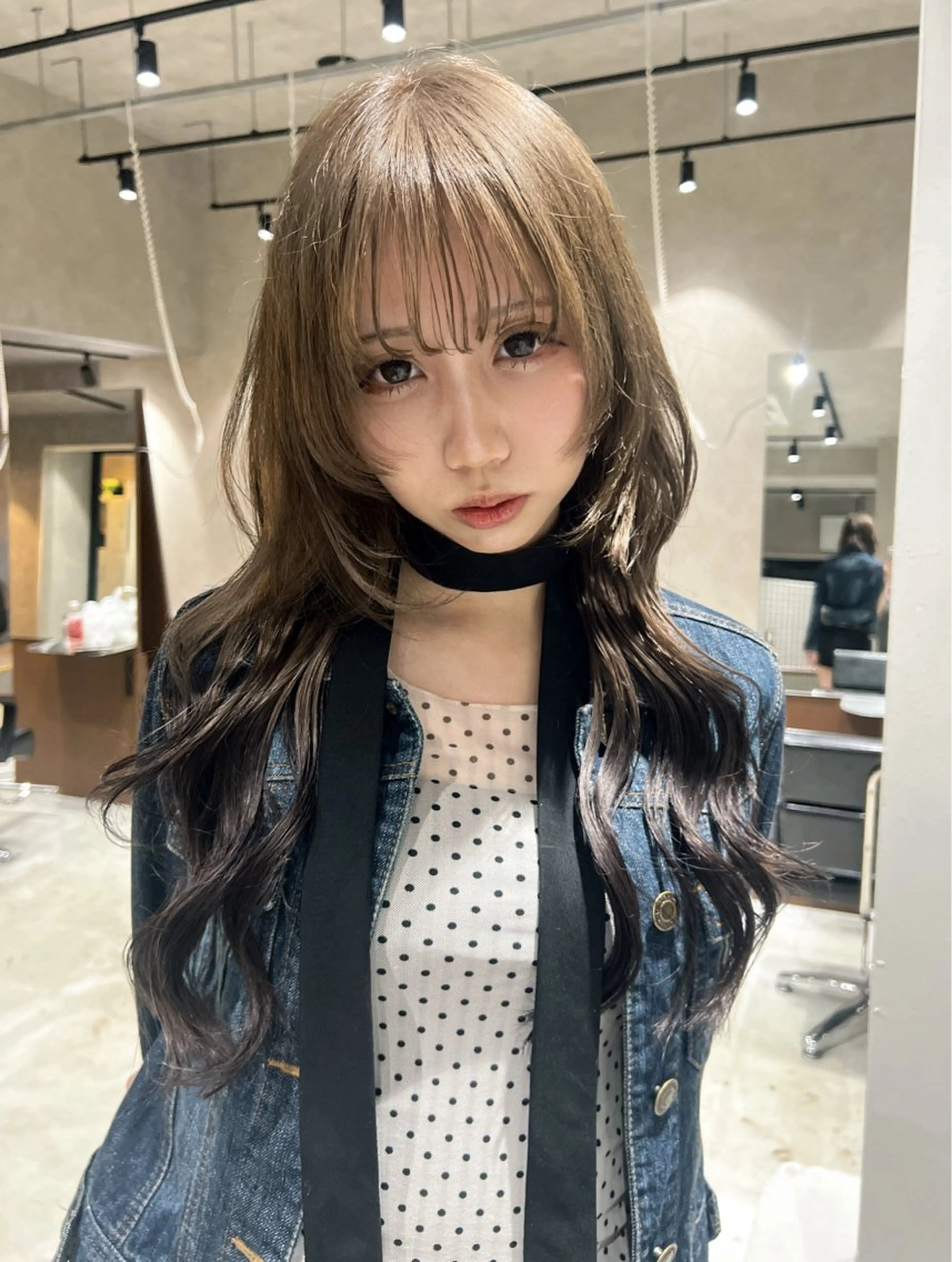 カラー ヘアカラー nehus nagaoka所属・🖤複雑履歴ブリーチ Mizuki 🖤のヘアスタイル