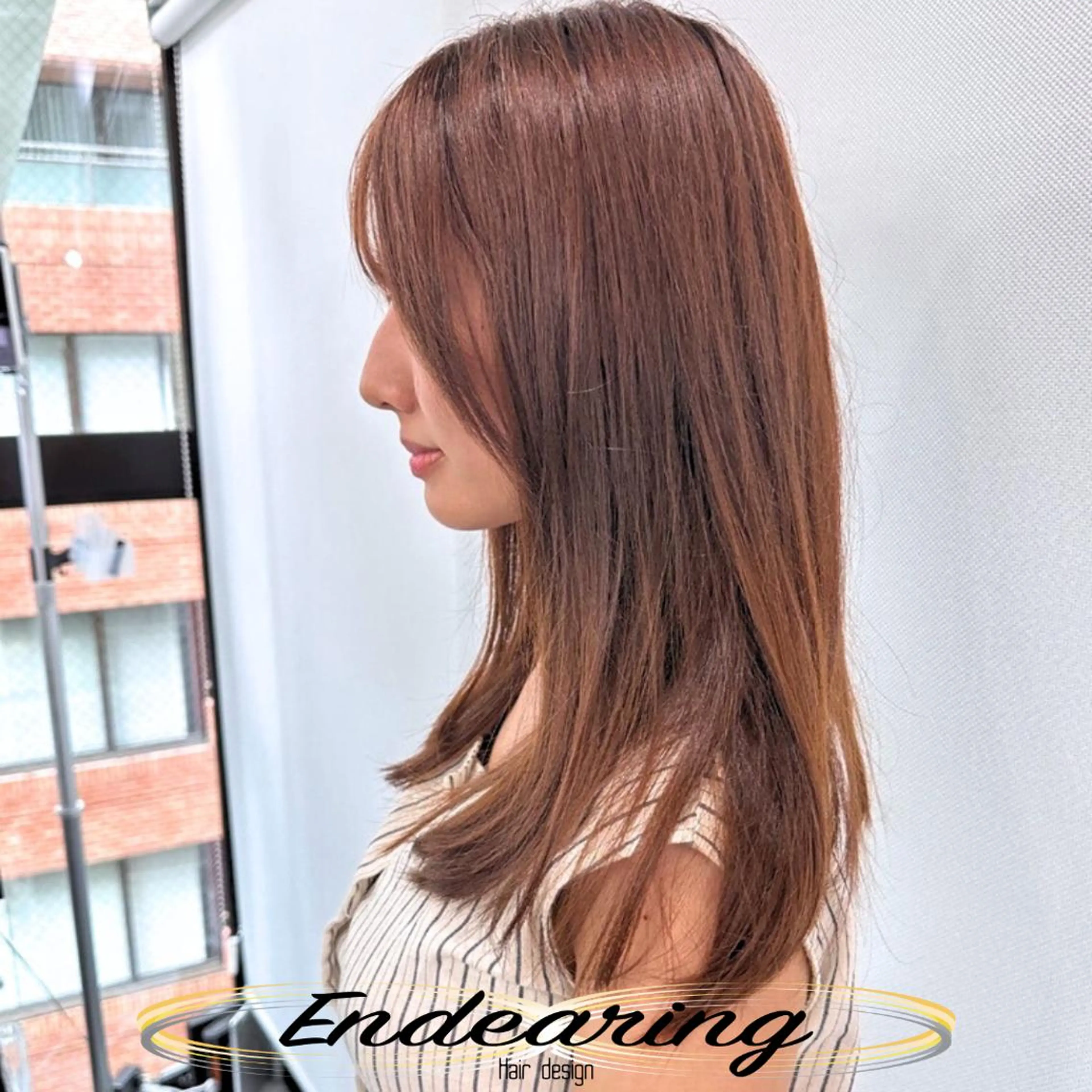 セミロング アッシュ レイヤーカット 似合わせカット カット ヘアカラー Endearing 銀座/レイヤーカットのヘアスタイル