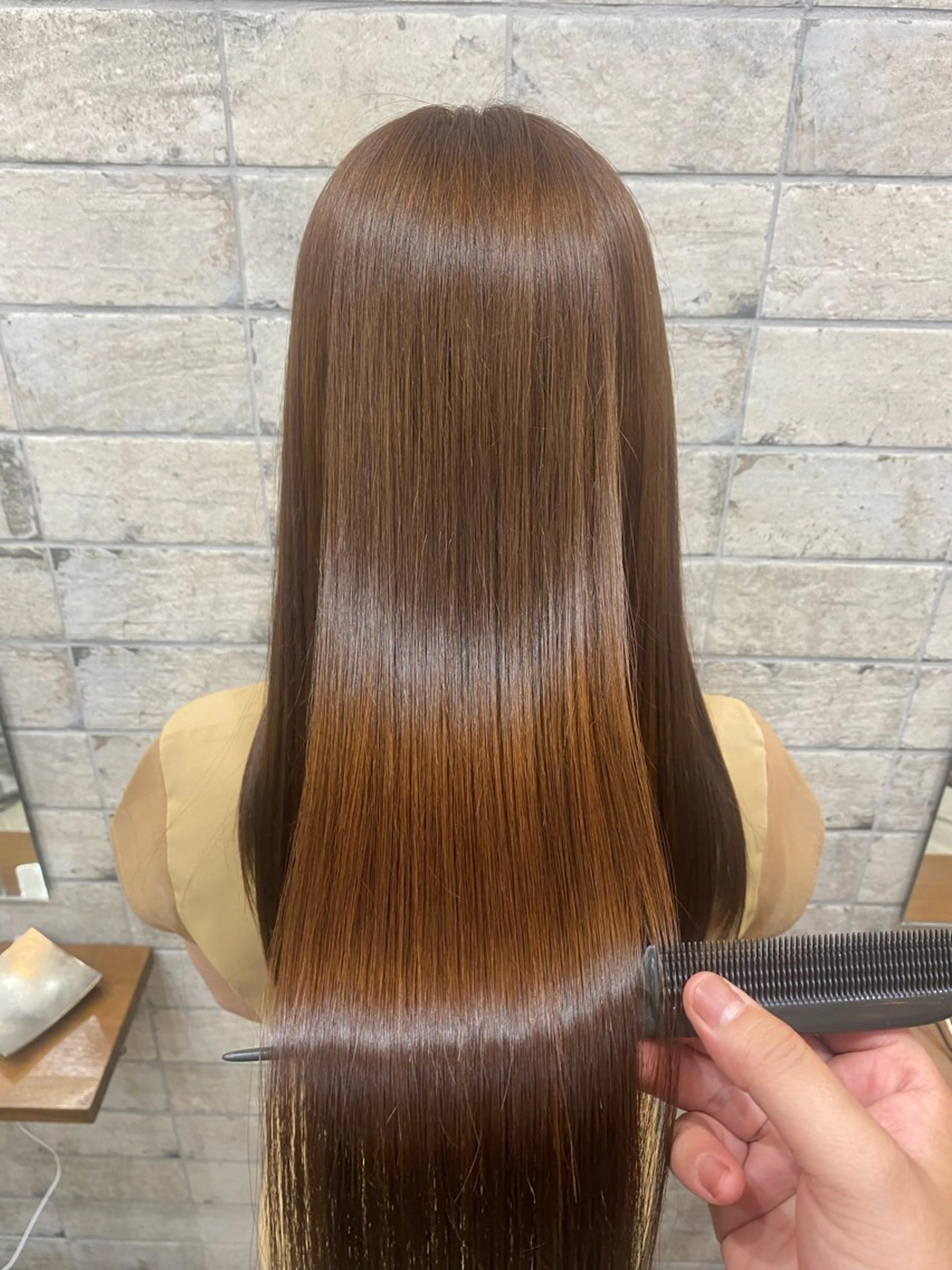 ロング カラー 縮毛矯正 トリートメント GRAN Lucia 梅田茶屋町店所属・店長 奈須 雄紀のヘアスタイル