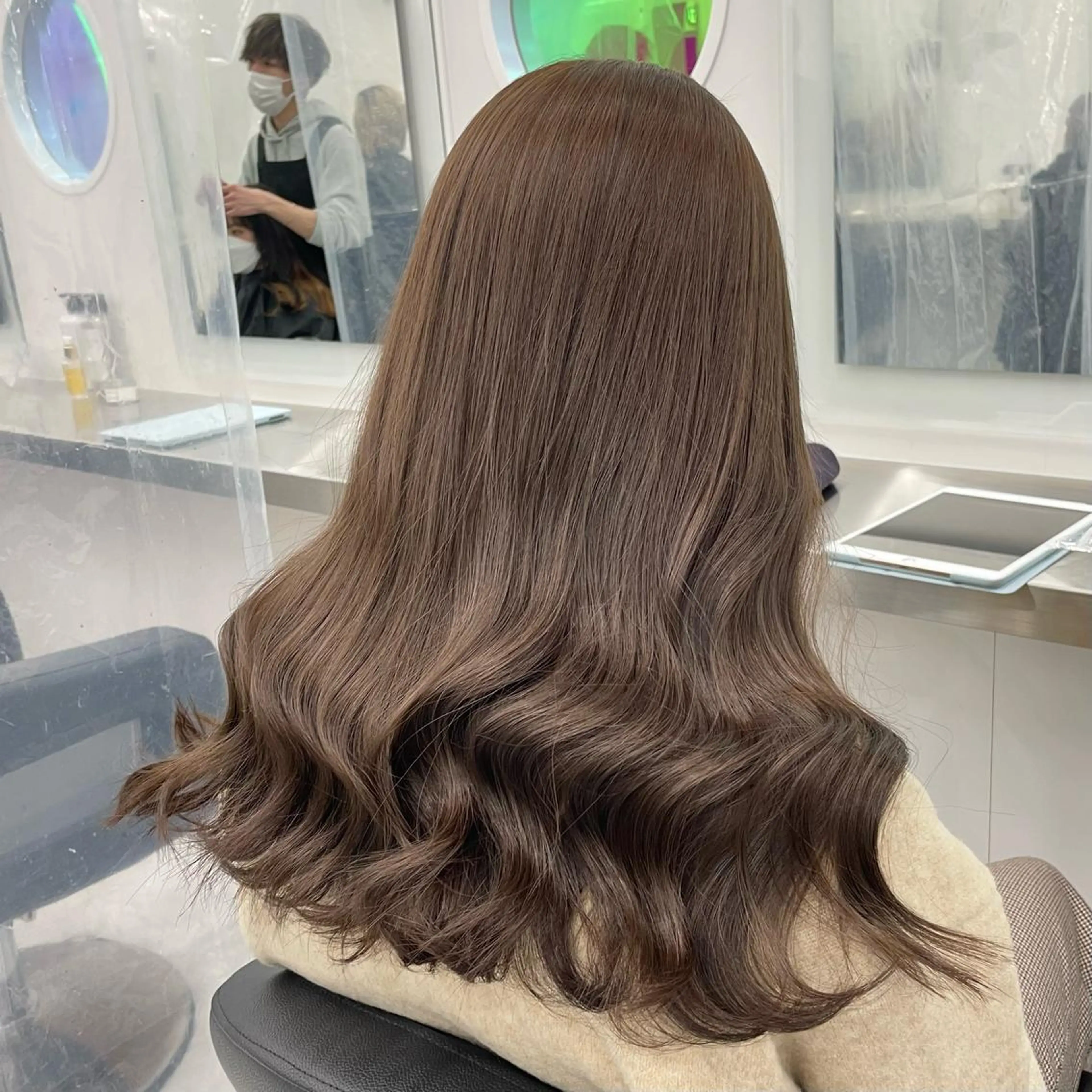 セミロング カラー ヘアカラー トリートメント ヘアセット 渋谷指名1位💖 カラーの達人❣️のヘアスタイル