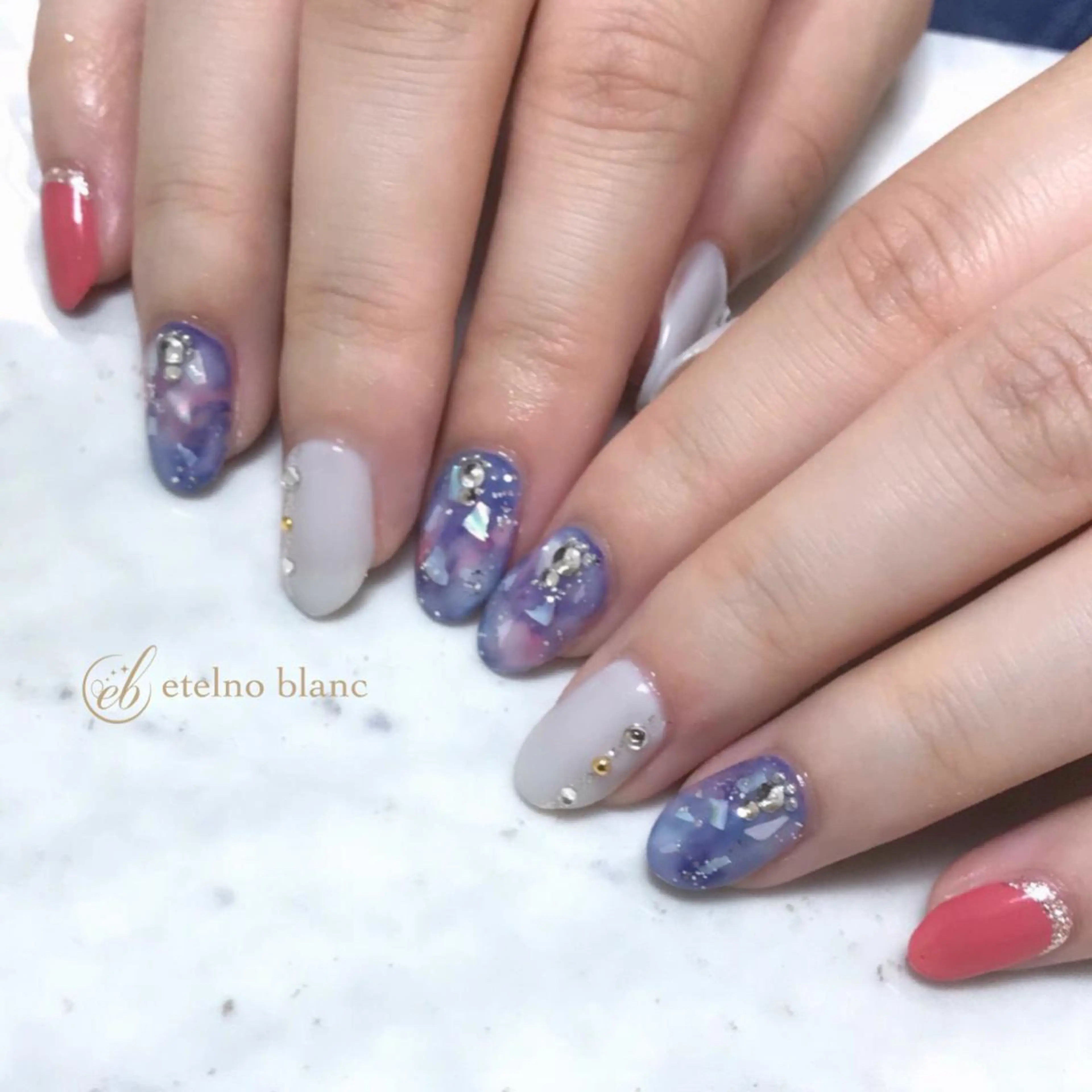 ネイル etelno blanc中目黒のネイルデザイン
