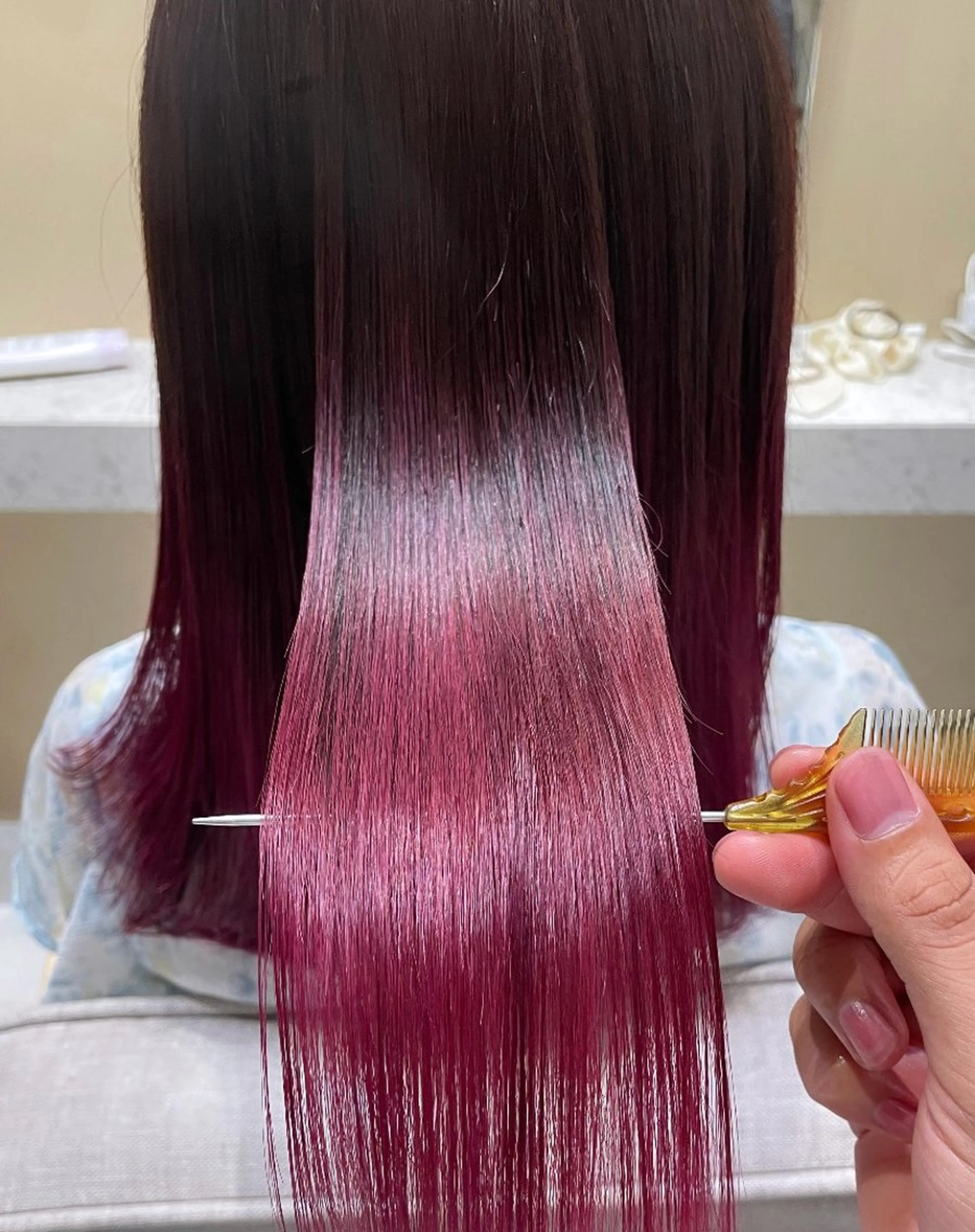 ロング カラー カット ヘアカラー トリートメント 🥀✨暖色✨髪質改善 のプロ🫧秋元大地のヘアスタイル