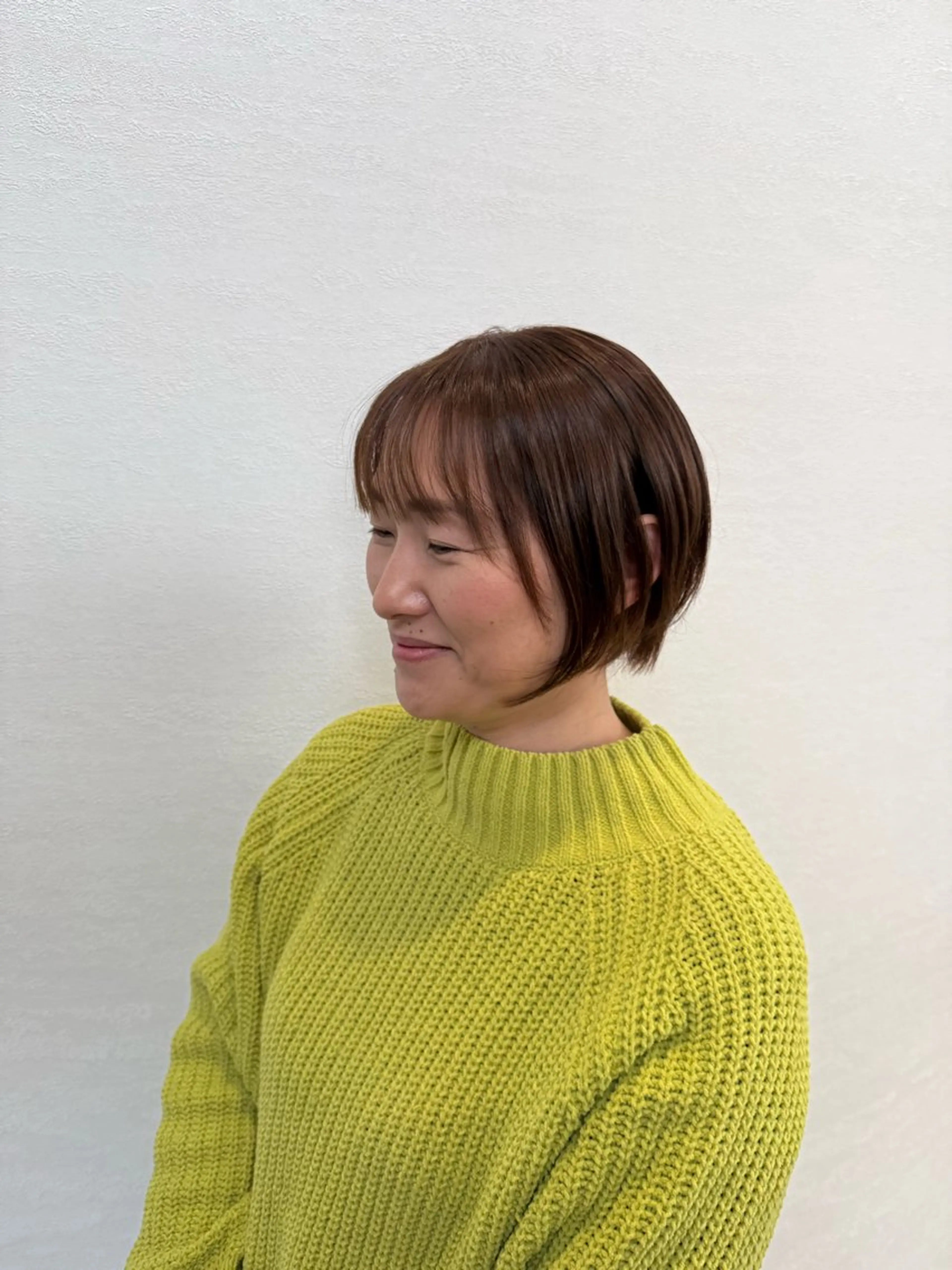 カラー ブリーチ ブリーチなしカラー 鶴 姫菜のヘアスタイル