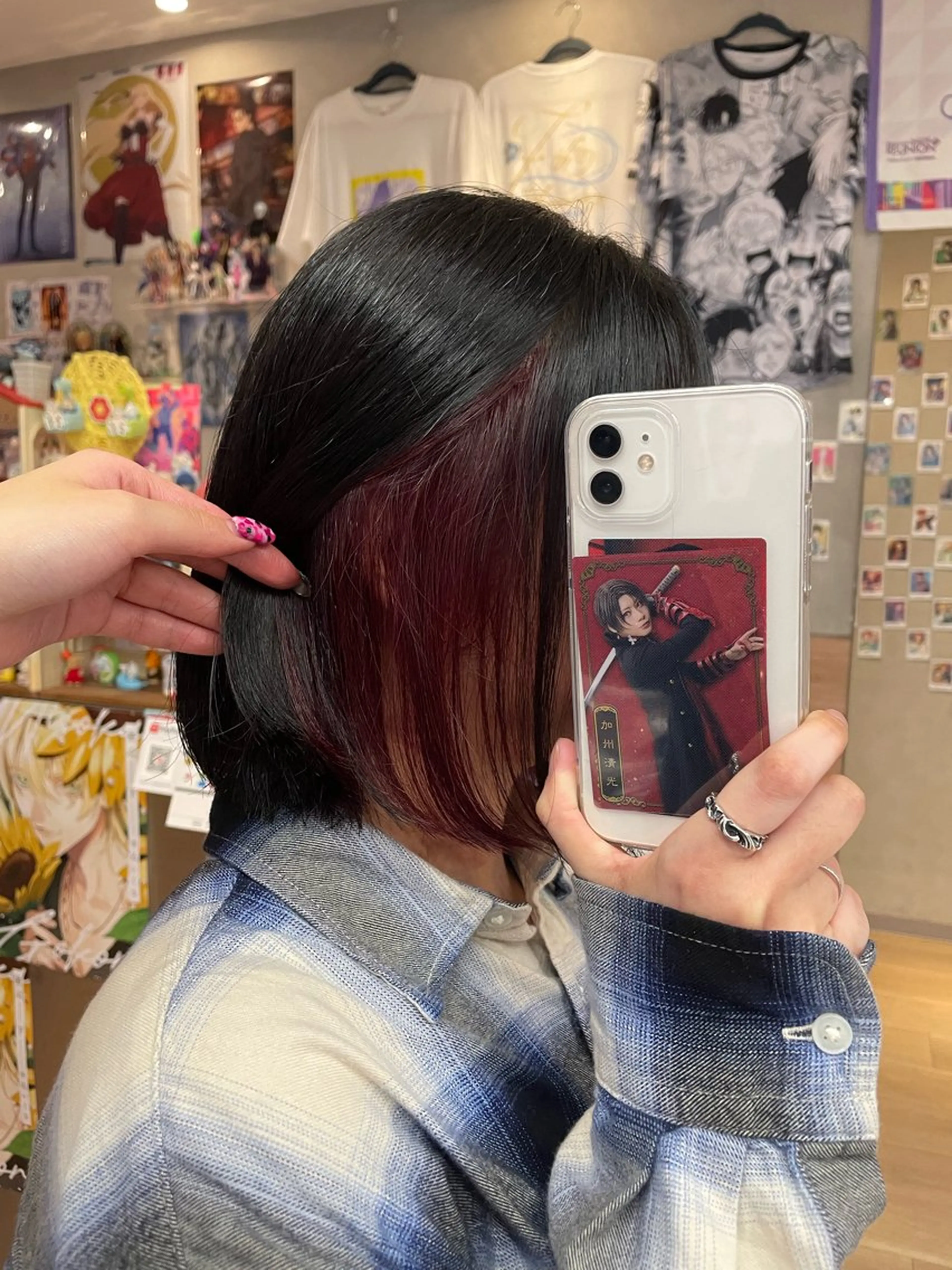 ミディアム ヘアカラー トリートメント 🍭ハイトーン/ レイヤーカット🦄のヘアスタイル