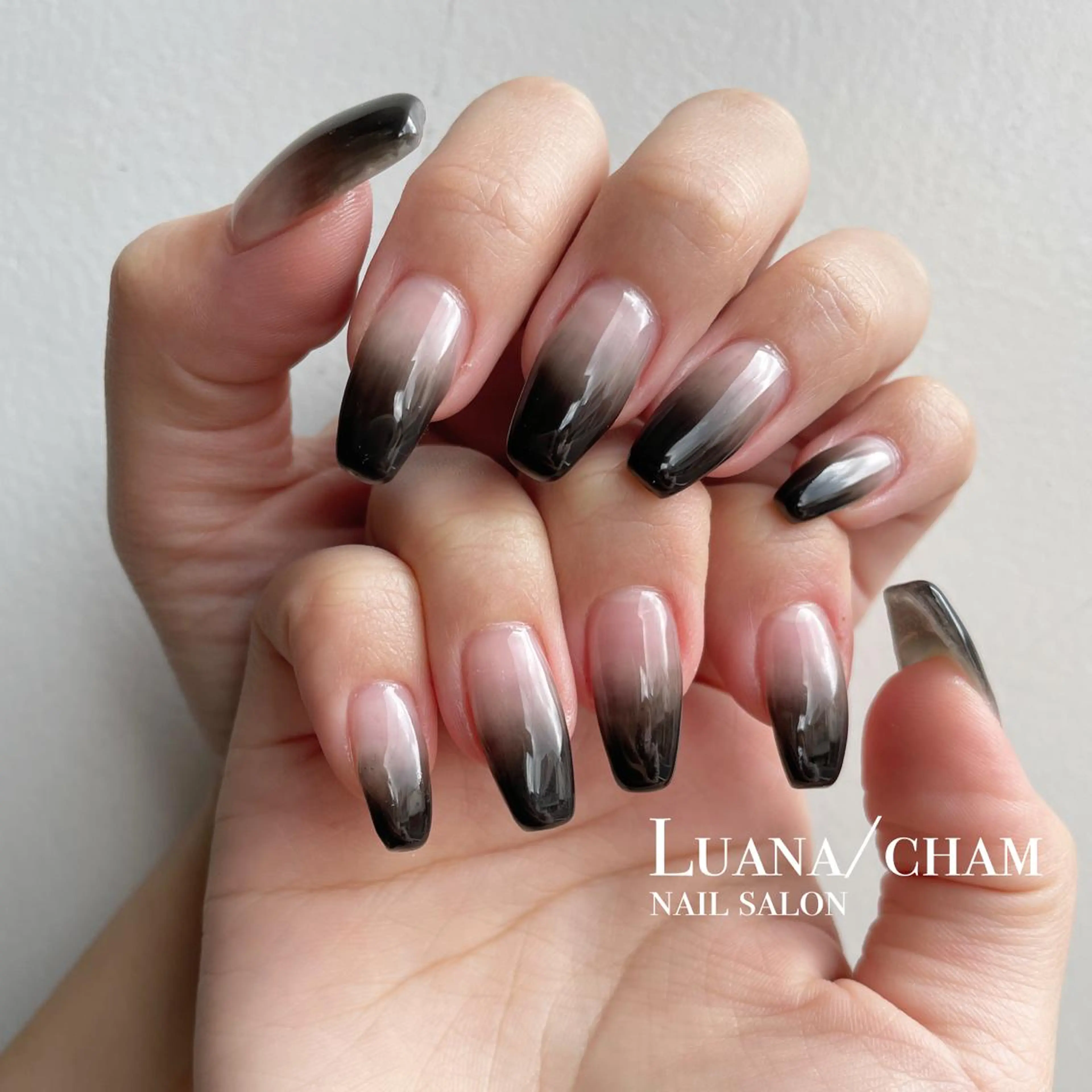 ロング カラー ネイル グラデーションカラー グラデーション nail salon neigeのネイルデザイン