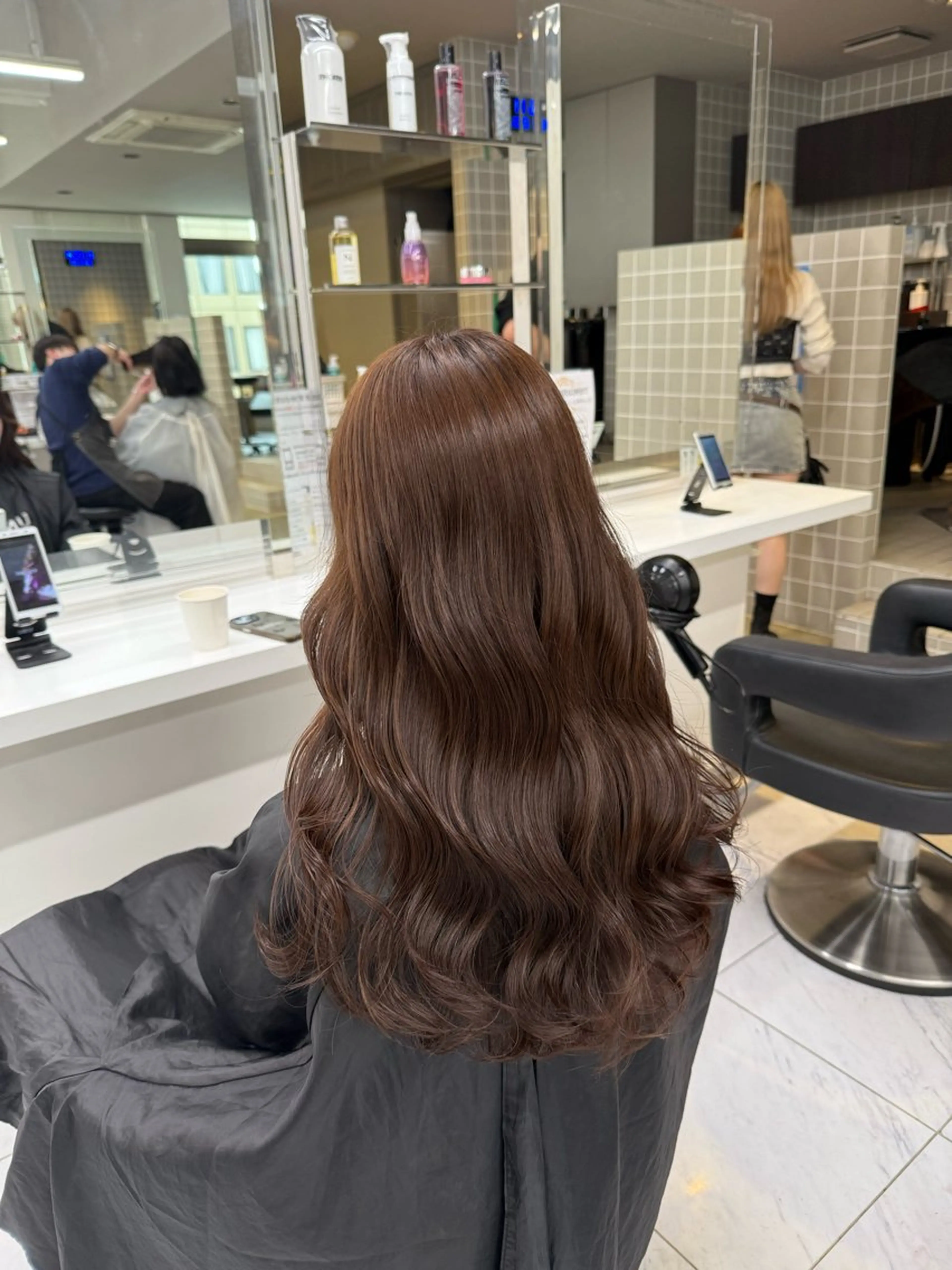 ロング カラー ヘアアレンジ ヘアカラー トリートメント ヘッドスパ 💗暖色特化ピンク/ 赤髪💗HARUNAのヘアスタイル