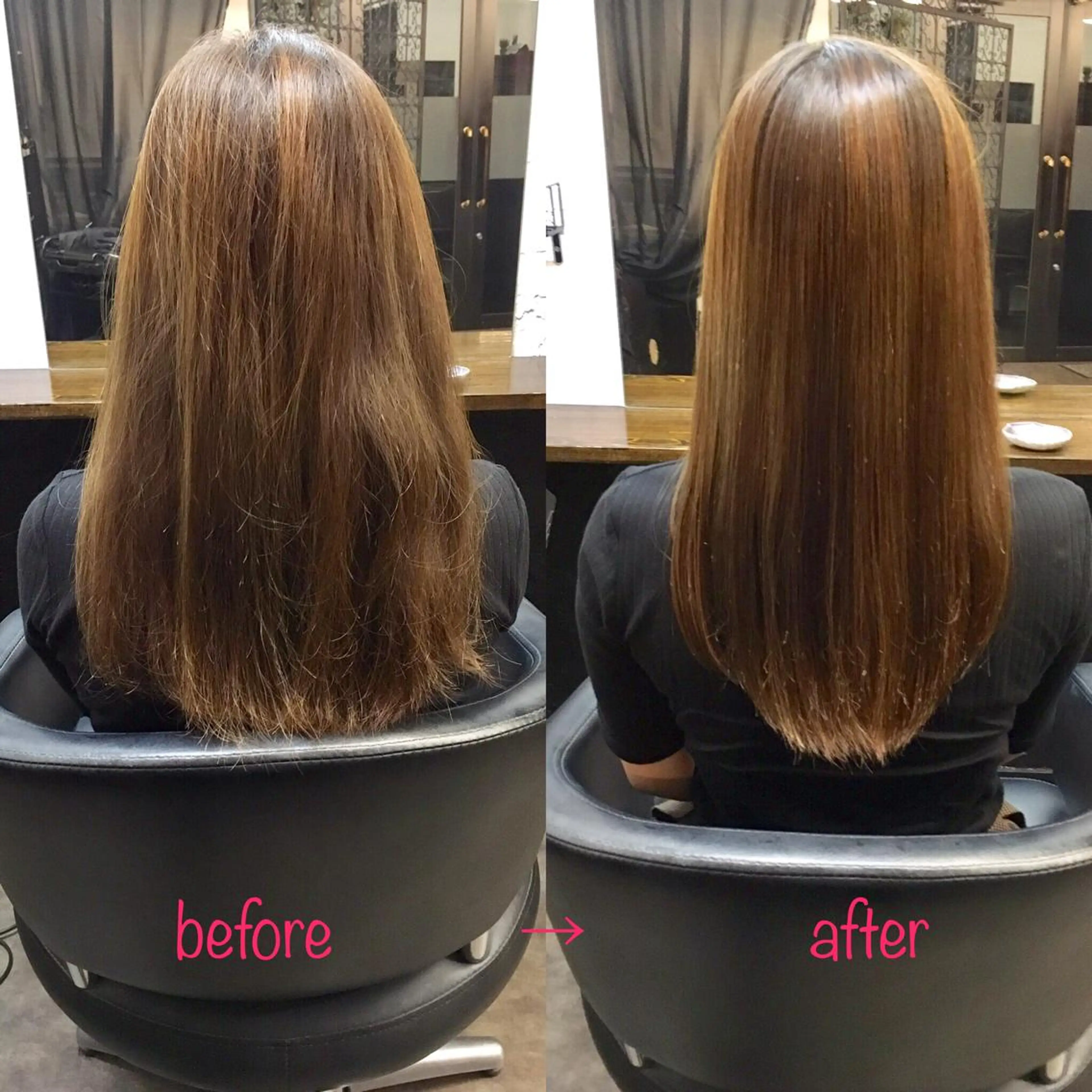 ロング 縮毛矯正 縮毛矯正&髪質改善 MAILHAIRのヘアスタイル
