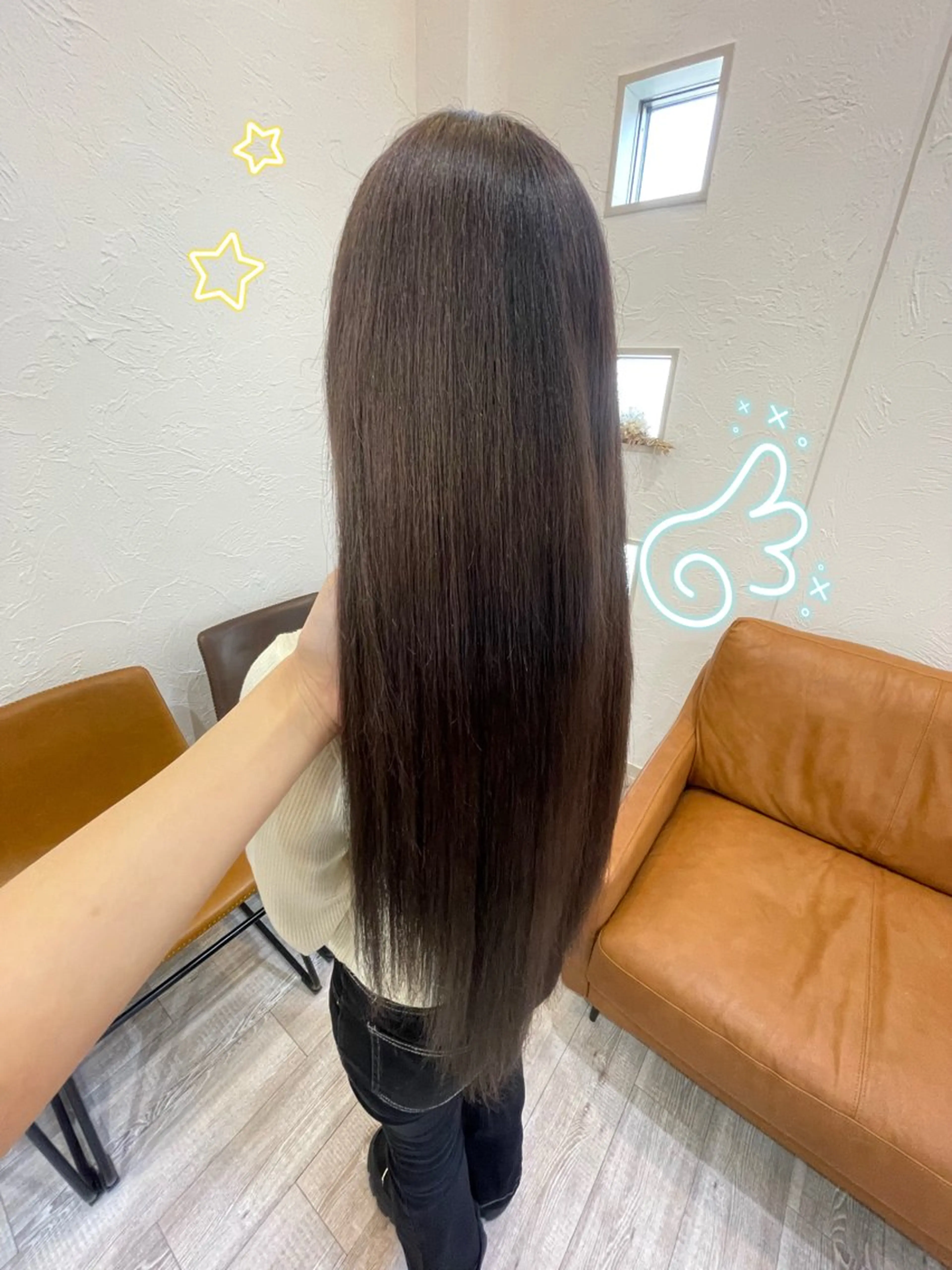 【✨️うる艶✨️】🎀保湿カラー+✂️カット※ブリーチ特殊カラー不可・ロング料金＋1100円の写真