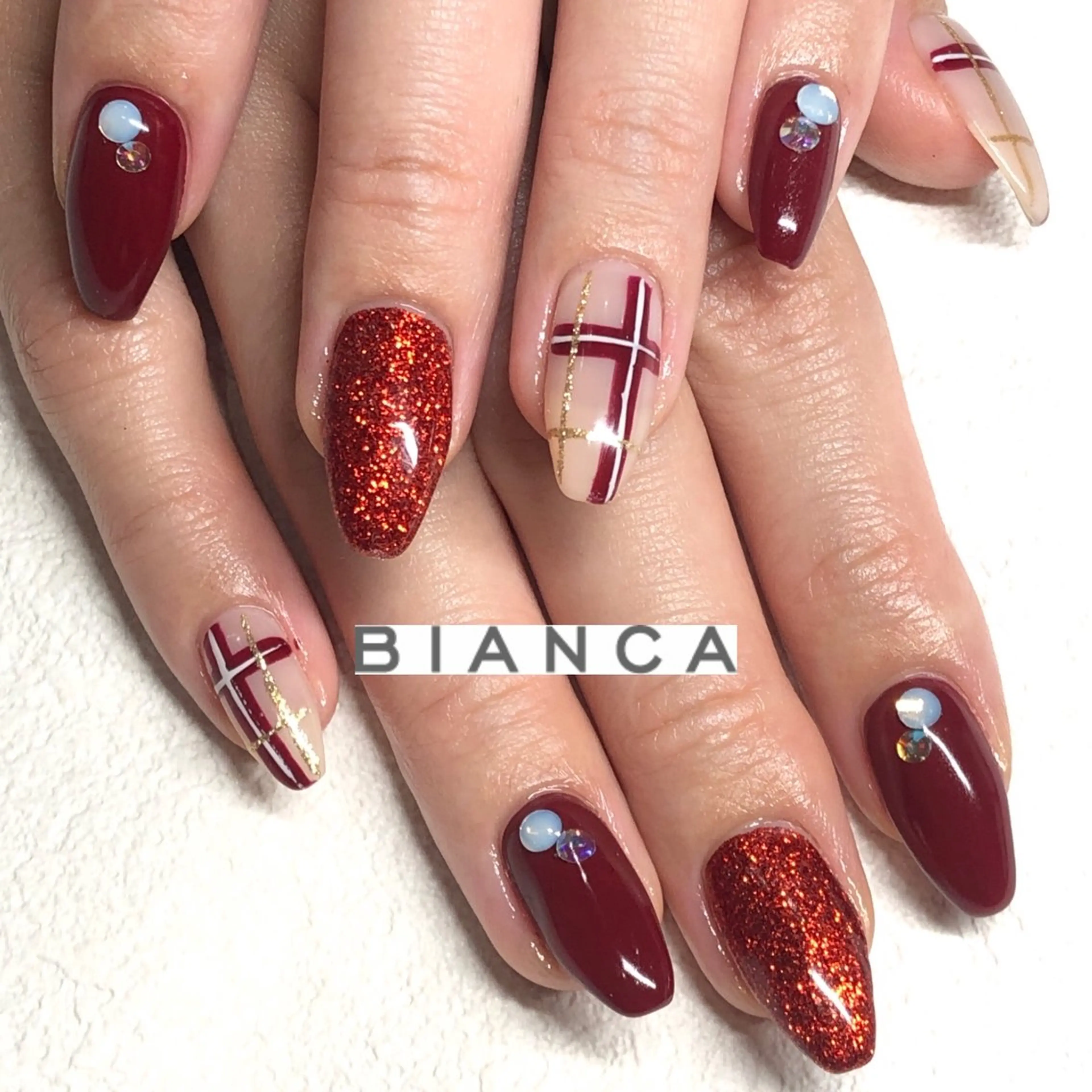 ネイル ハンドネイル Bianca 溝の口 ASANOのネイルデザイン