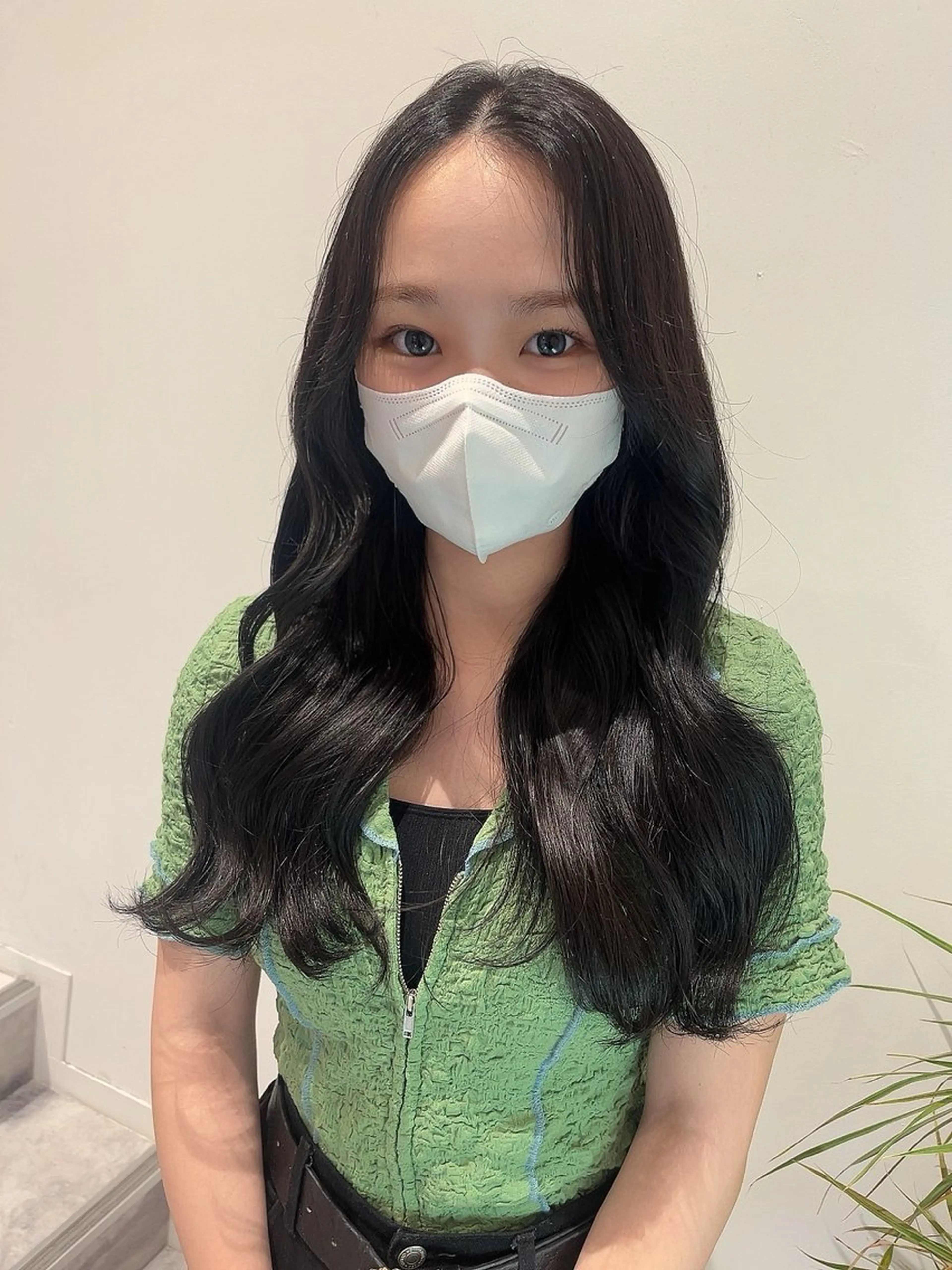 ロング カラー ブラウンカラー ダークブラウン カット 💖韓国風艶髪ヘア 💖EREN🦋のヘアスタイル