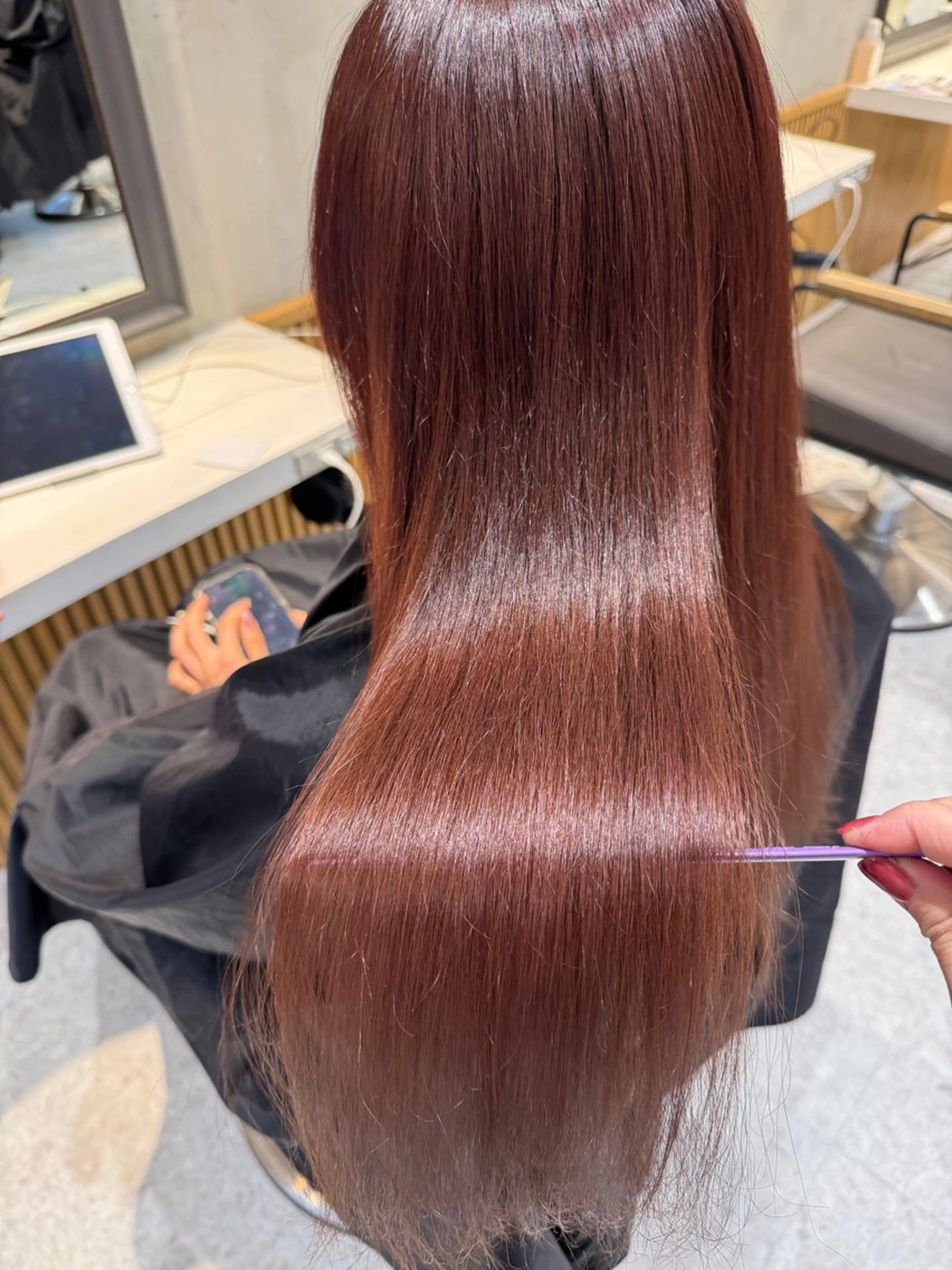 セミロング カラー ブリーチなしWカラー ヘアセット🎀はるかのヘアスタイル