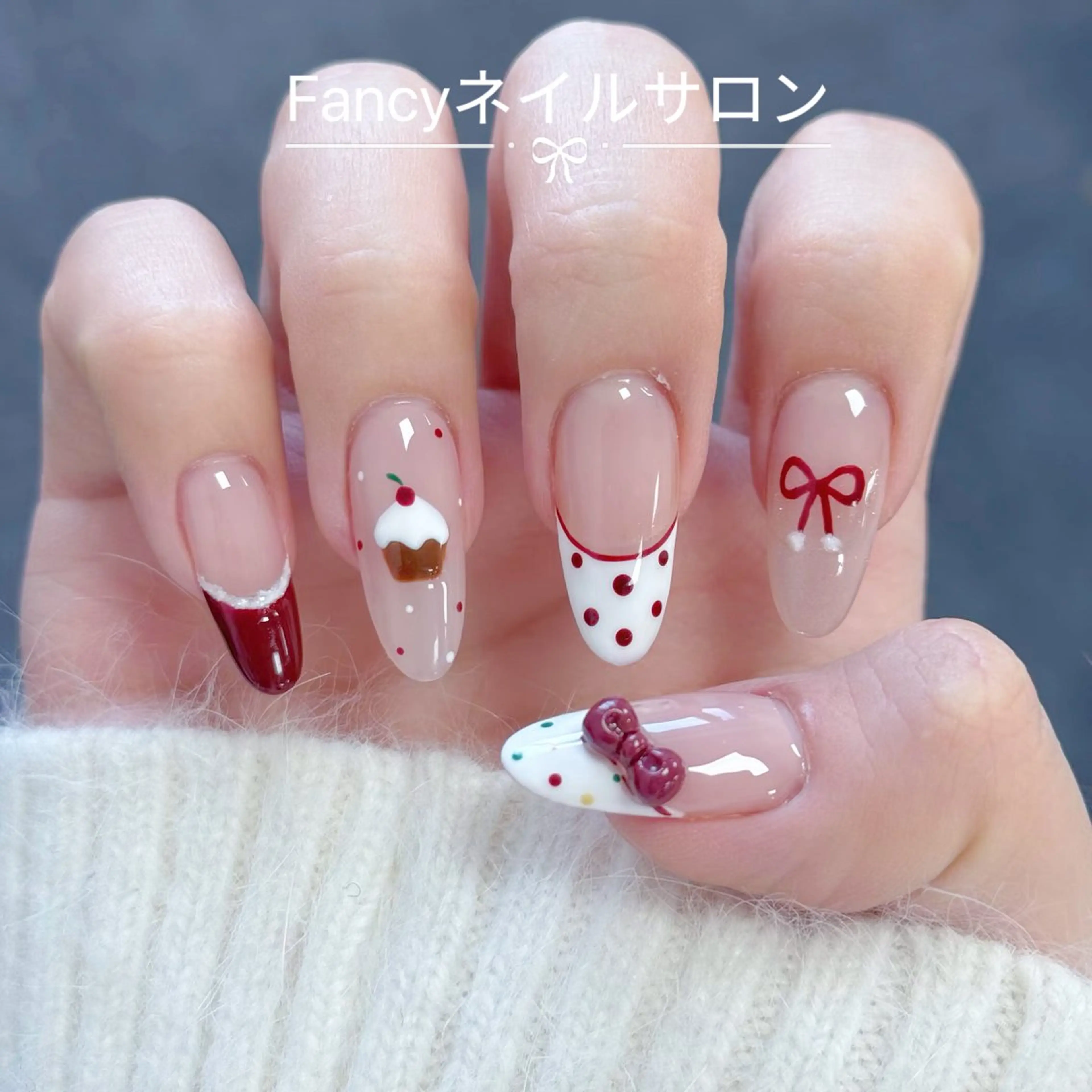 ネイル チークネイル フットネイル グラデーション 韓国ネイル ニュアンスネイル Fancyネイル サロン練馬店のネイルデザイン