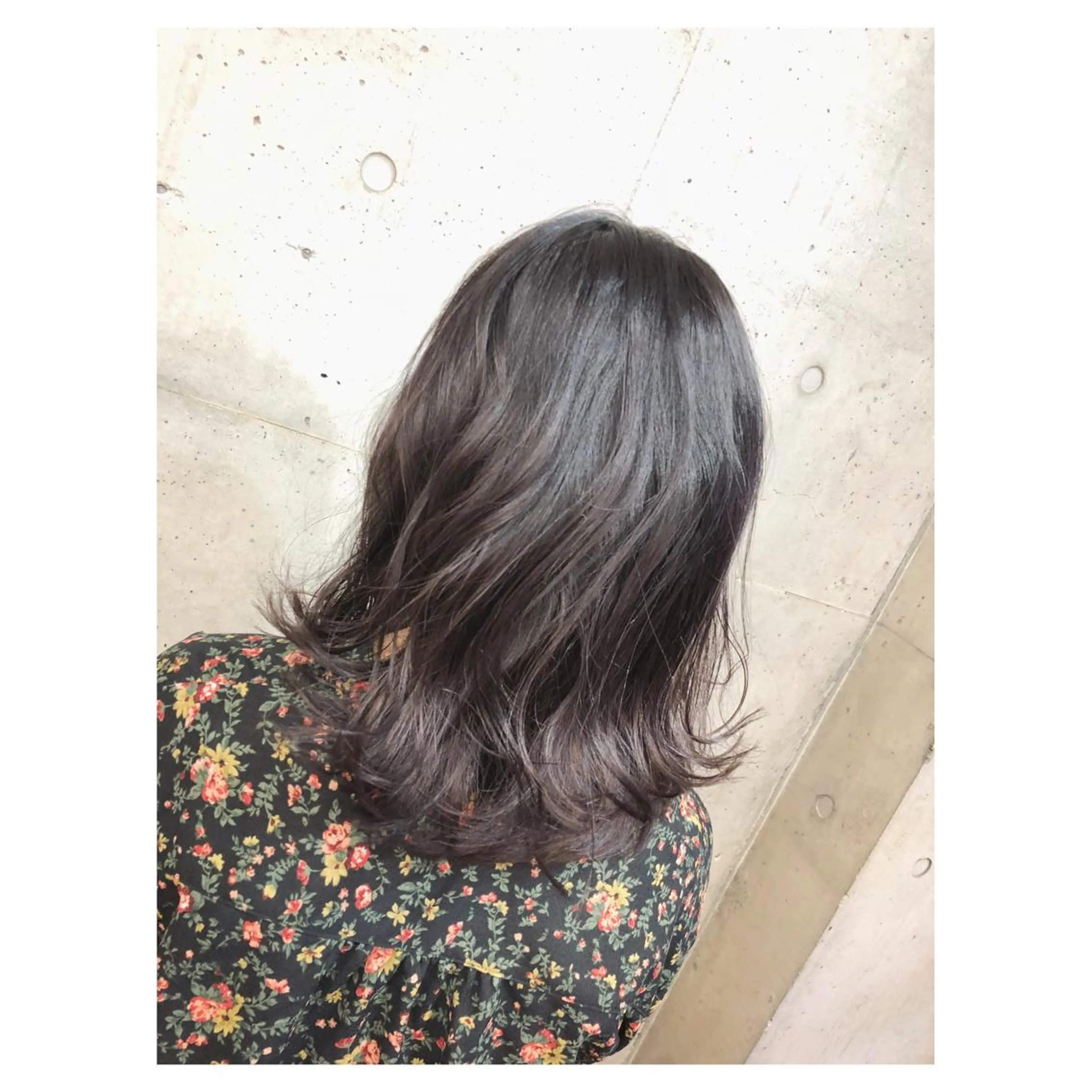 セミロング カラー パープルカラー センスをお届けします 大谷将生INFPのヘアスタイル