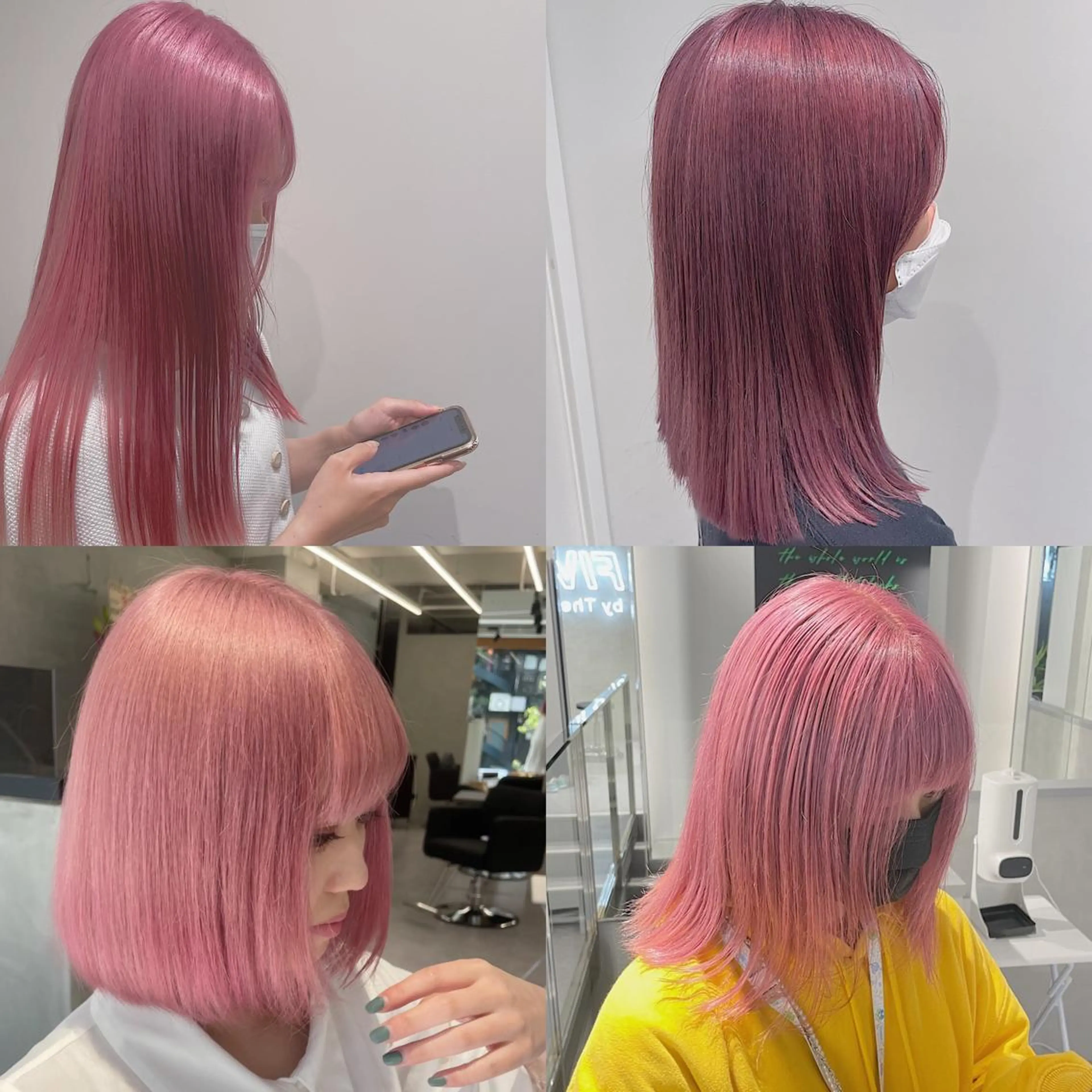 ロング カラー アッシュ バレイヤージュ ベージュカラー 黒髪 ブリーチ ikuma/ ミルクティーのヘアスタイル