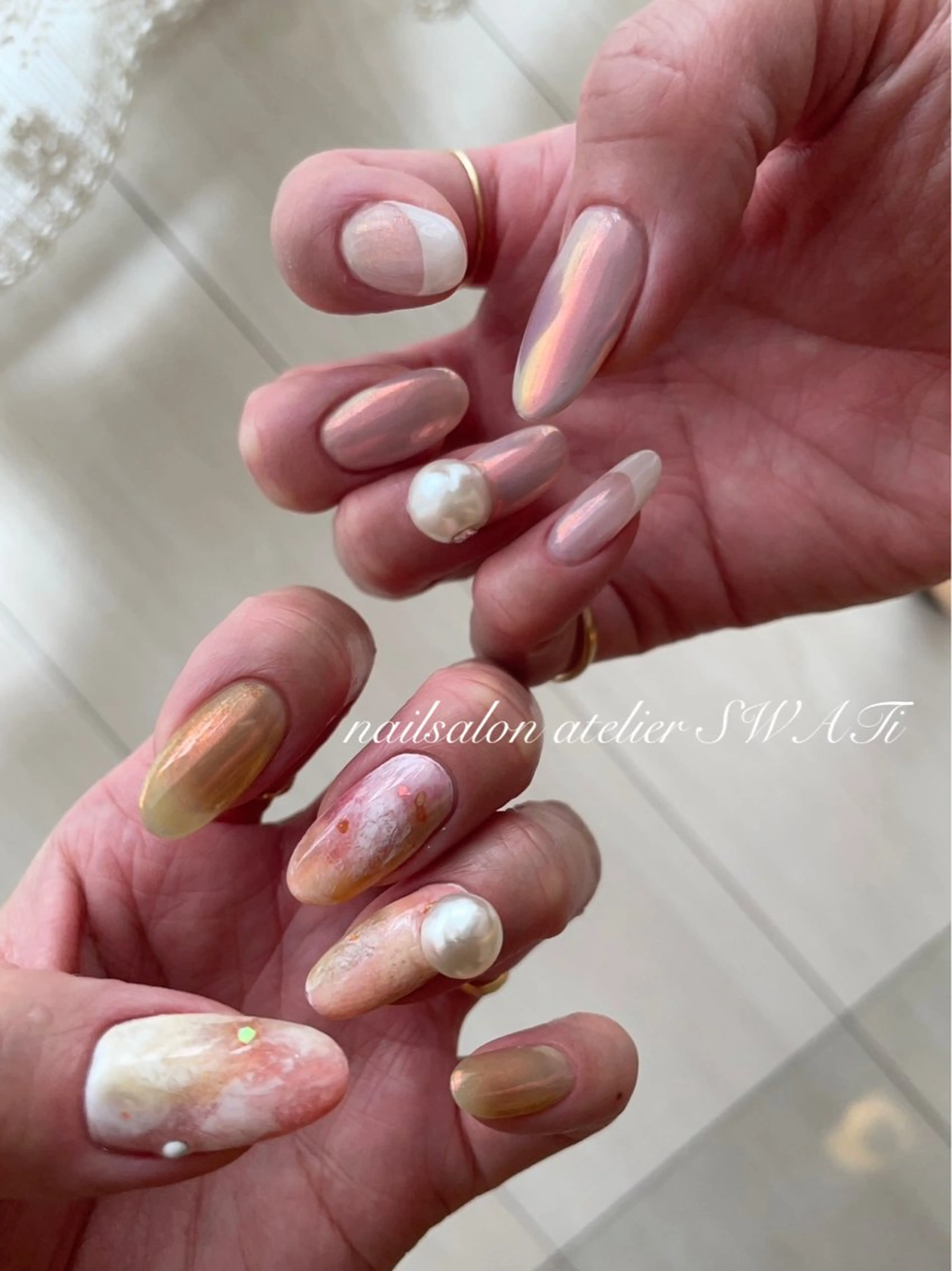 ネイル ヘアーサロン大野所属・nailsalon SWATiのネイルデザイン