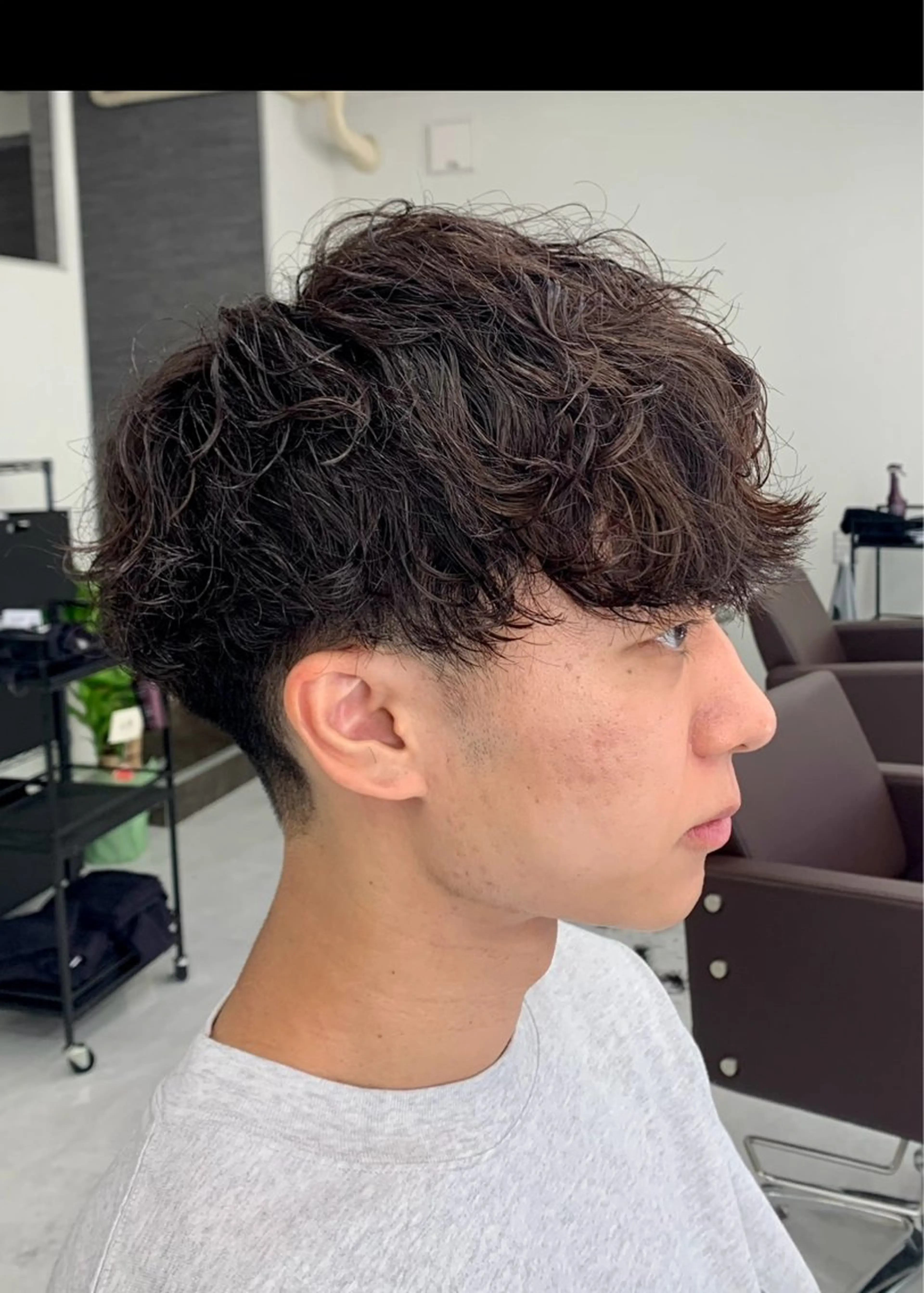 パーマ メンズ カット トリートメント ヘアセット シャドウパーマ/ メンズ/KENTAのヘアスタイル