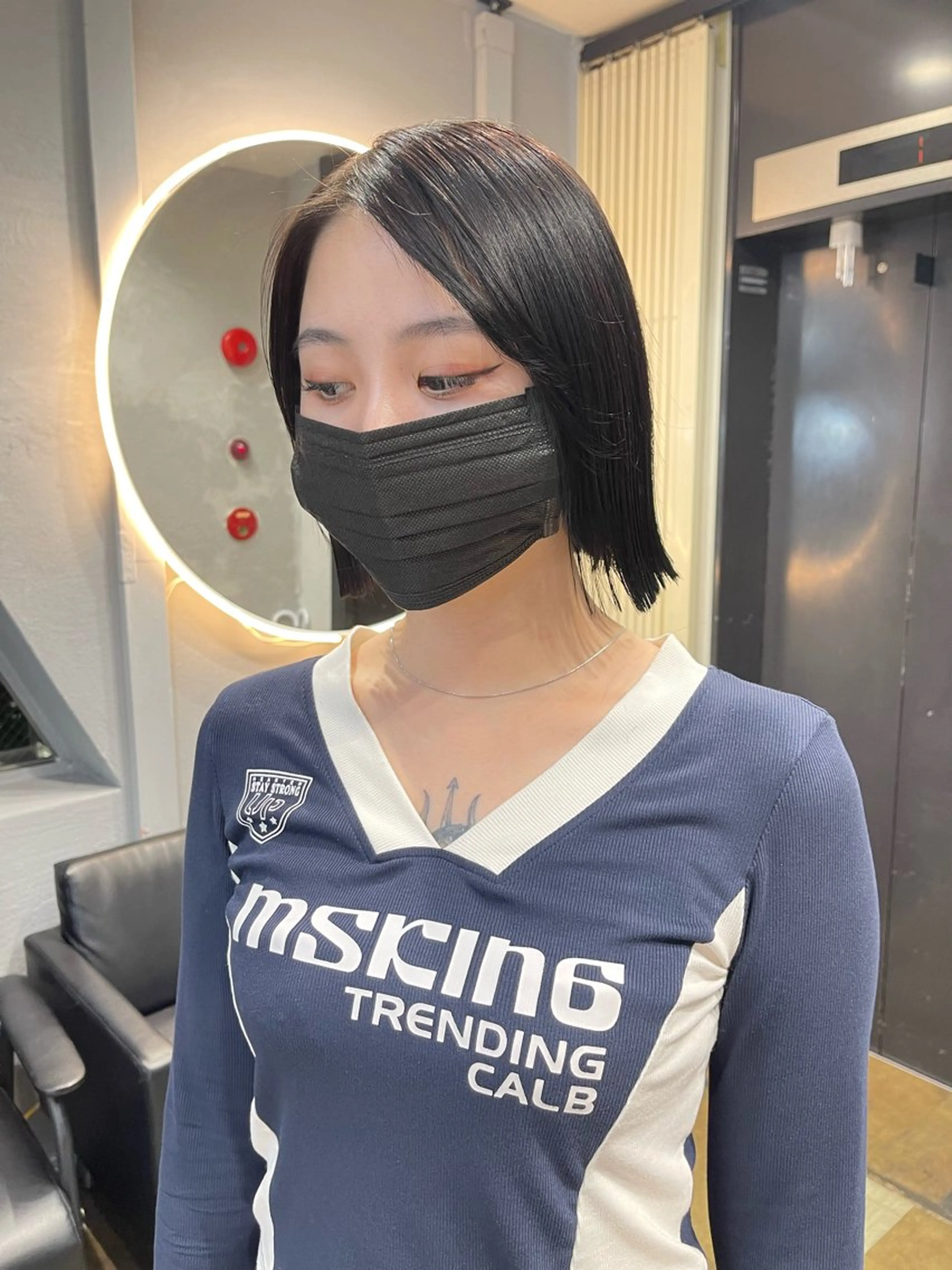 ショート カラー ボブ カット TATSUブリーチ/ ミルクティーベージュのヘアスタイル