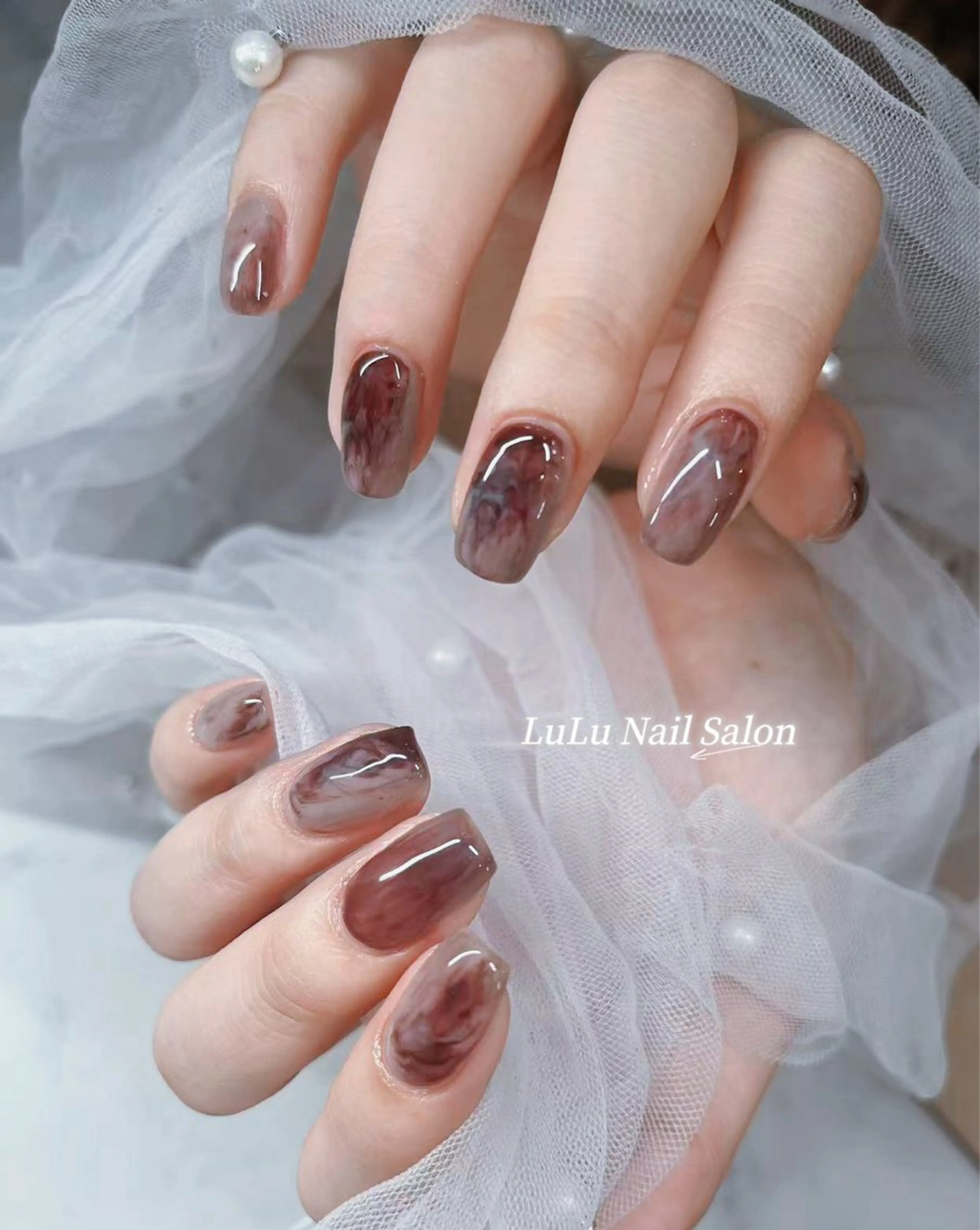 🤎Hand🤎——秋——🍂ニューアンスネイル（2色付き）の写真