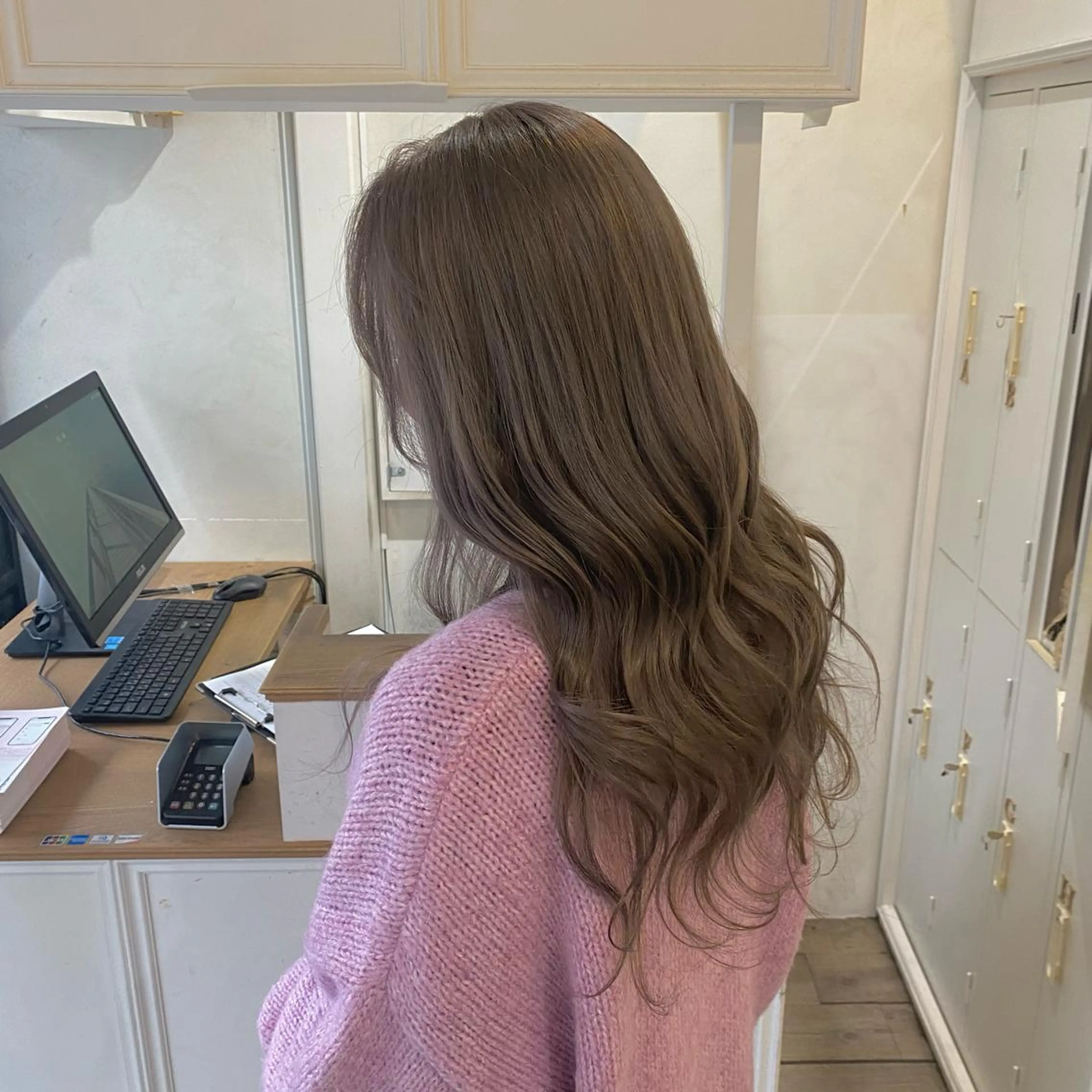 ロング カラー ブリーチ ケアブリーチ ダブルカラー ハイライトカラー イルミナカラー 🌸ioe岡本/ 日和優真🌸のヘアスタイル