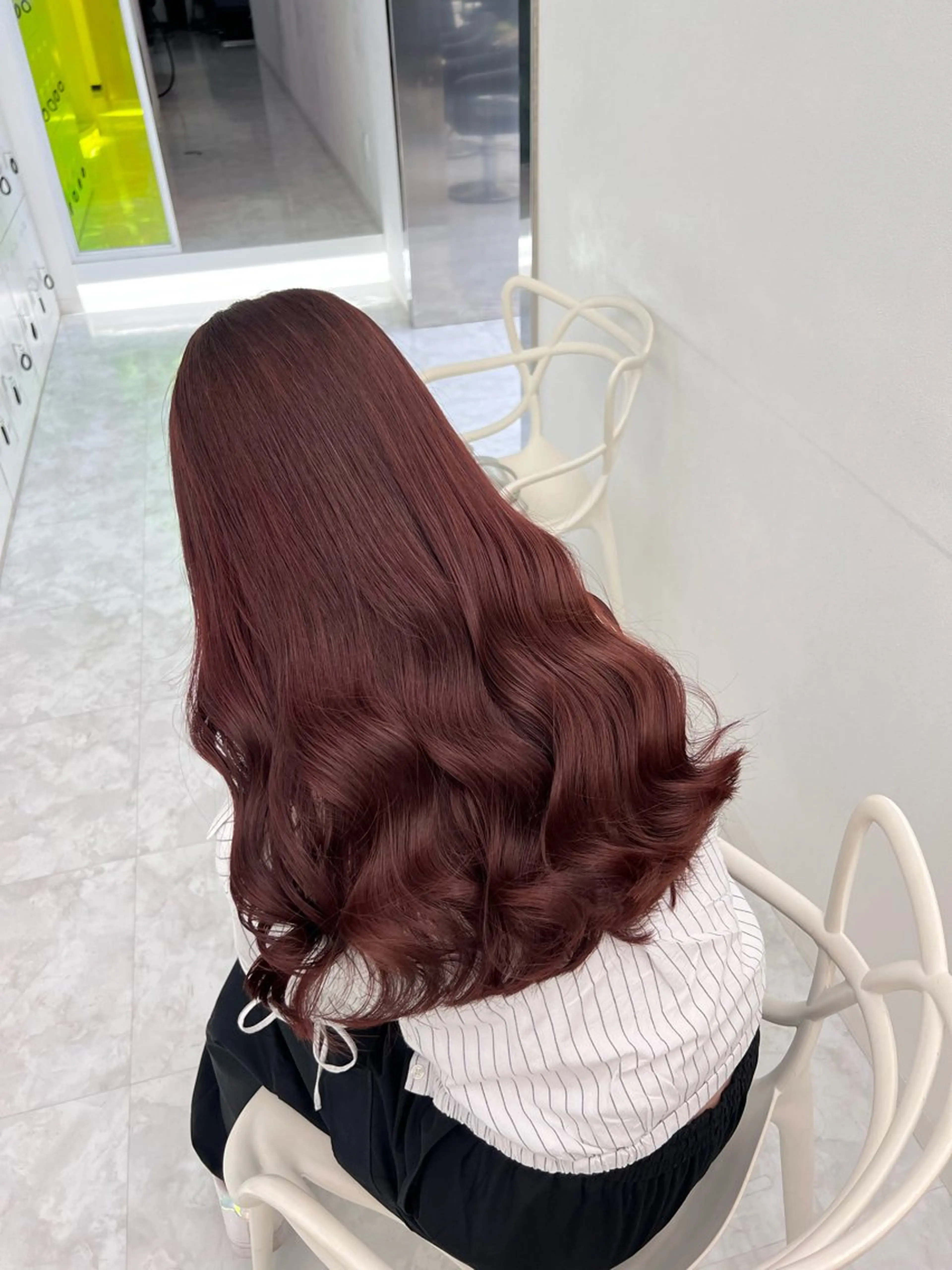 ロング カラー ヘアアレンジ ヘアカラー 上品な透明感カラー 寒色＆暖色ヘア💗のヘアスタイル