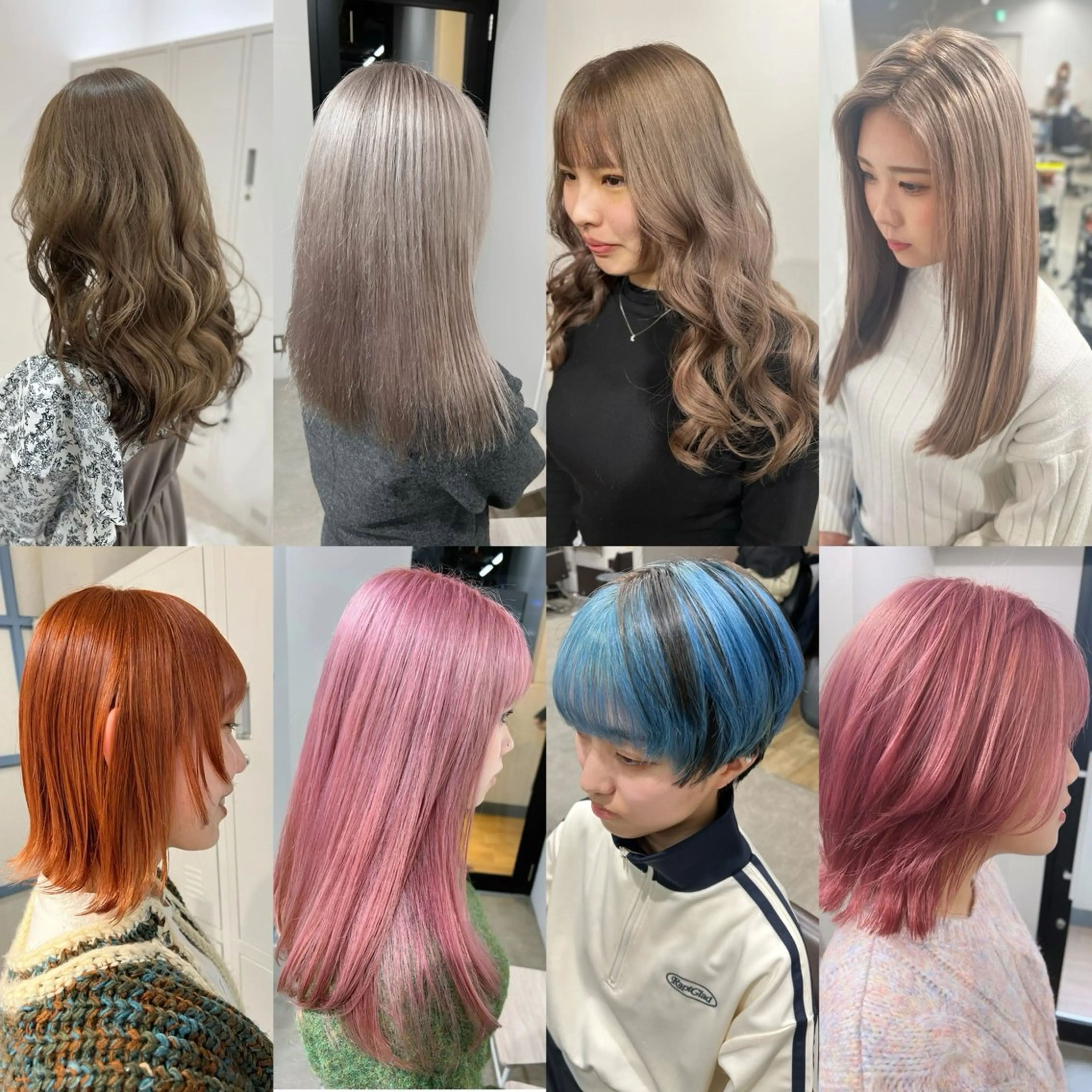ミディアム カラー ブリーチ ケアブリーチ デザインカラー ダブルカラー ハイライトカラー カット ヘアカラー トリートメント ブリーチ/髪質改善/ レイヤー/YUTO‎のヘアスタイル