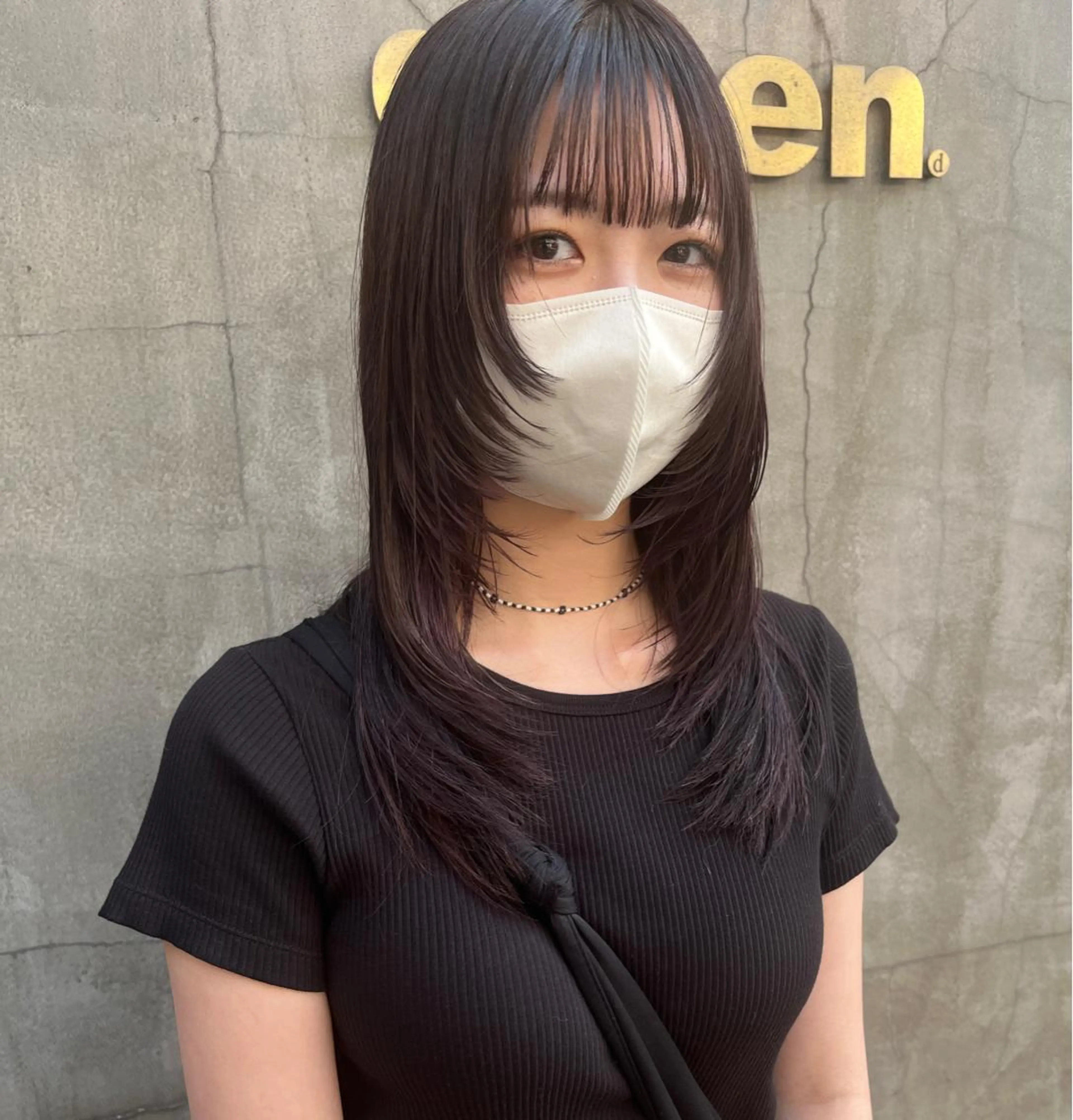 セミロング カラー HAIR MAKE  miel所属・🫧透明感カラー🫧 SHINSEIのヘアスタイル
