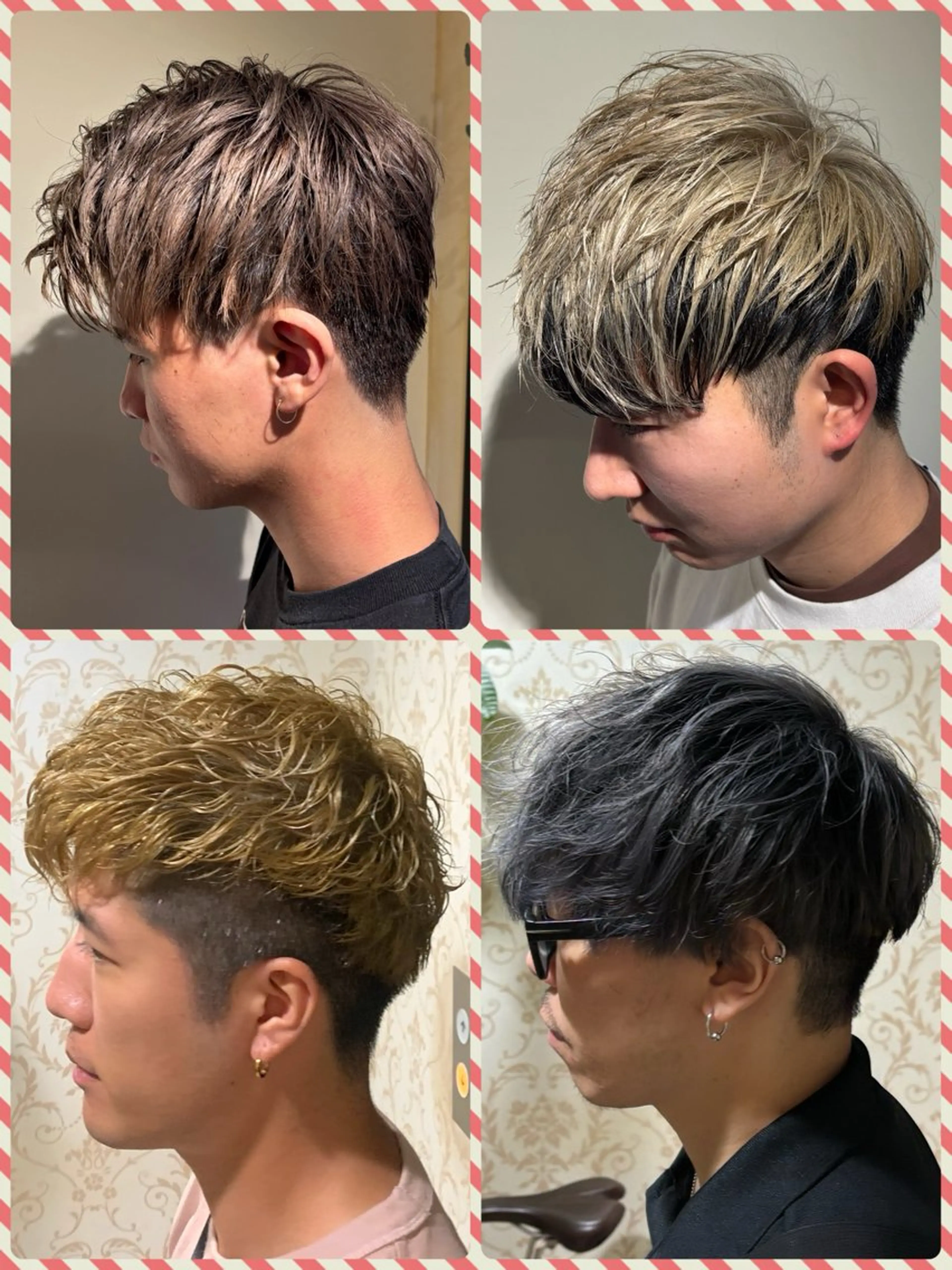 ショート カラー メンズ メンズブリーチ ブリーチ ヘアカラー メンズ縮毛矯正 /メンズパーマ美容師のヘアスタイル