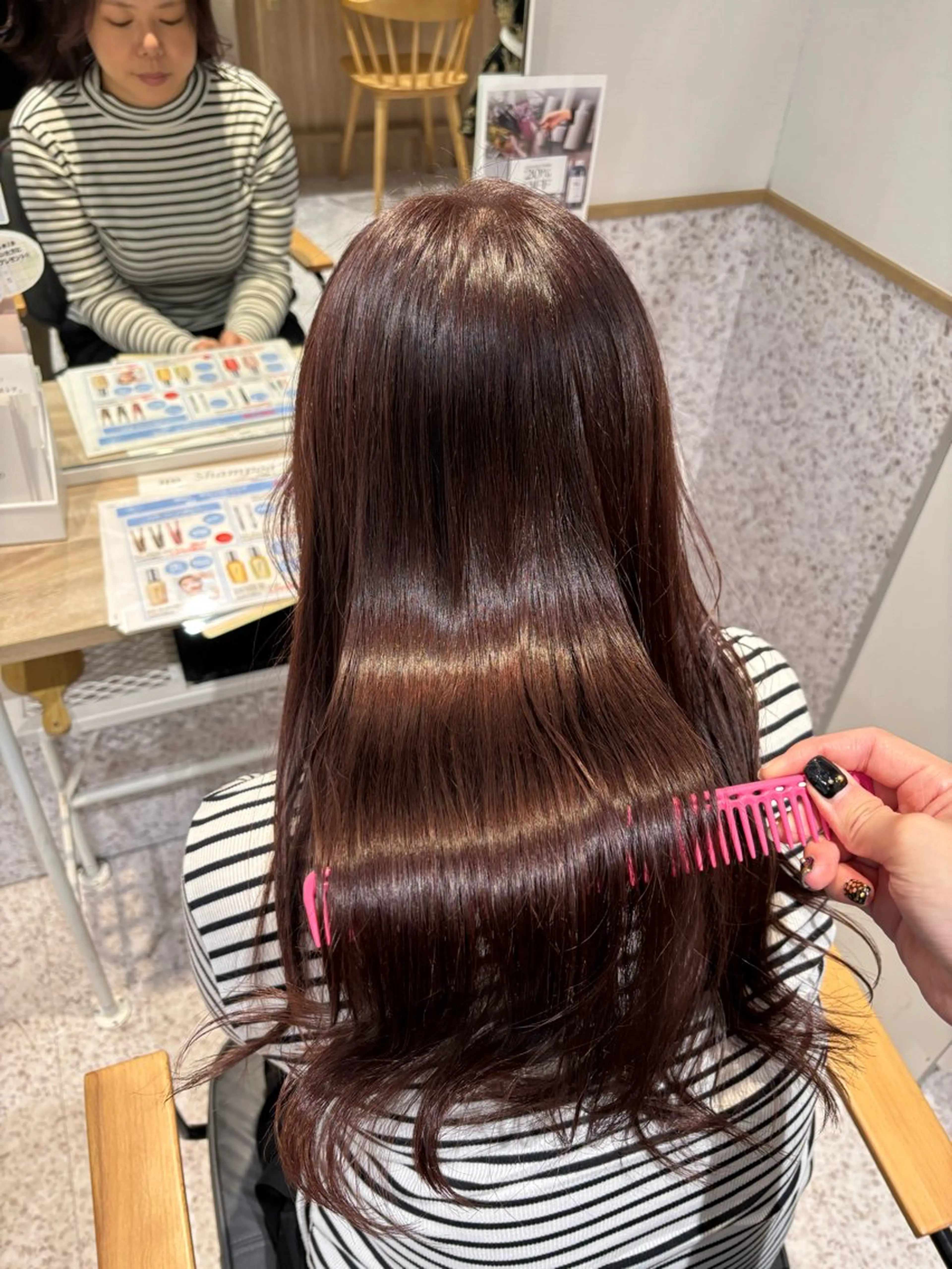ロング カラー ダブルカラー イヤリングカラー ハイライトカラー ハイトーンカラー インナーカラー ヘアカラー 暖色カラー/ パリジェンヌ💟みくのヘアスタイル