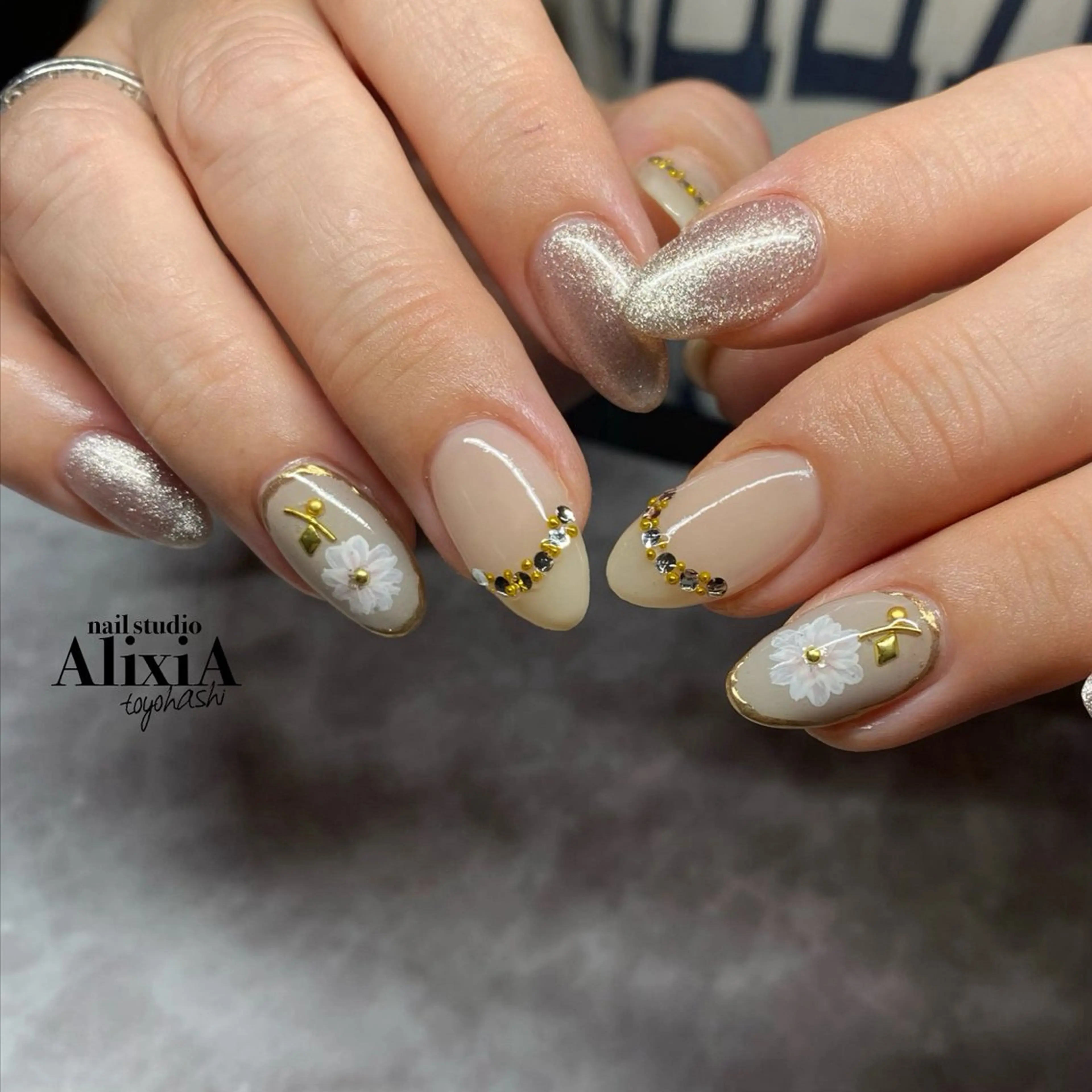 ネイル ハンドネイル AlixiA   nail studio所属・AlixiA ゆみのネイルデザイン