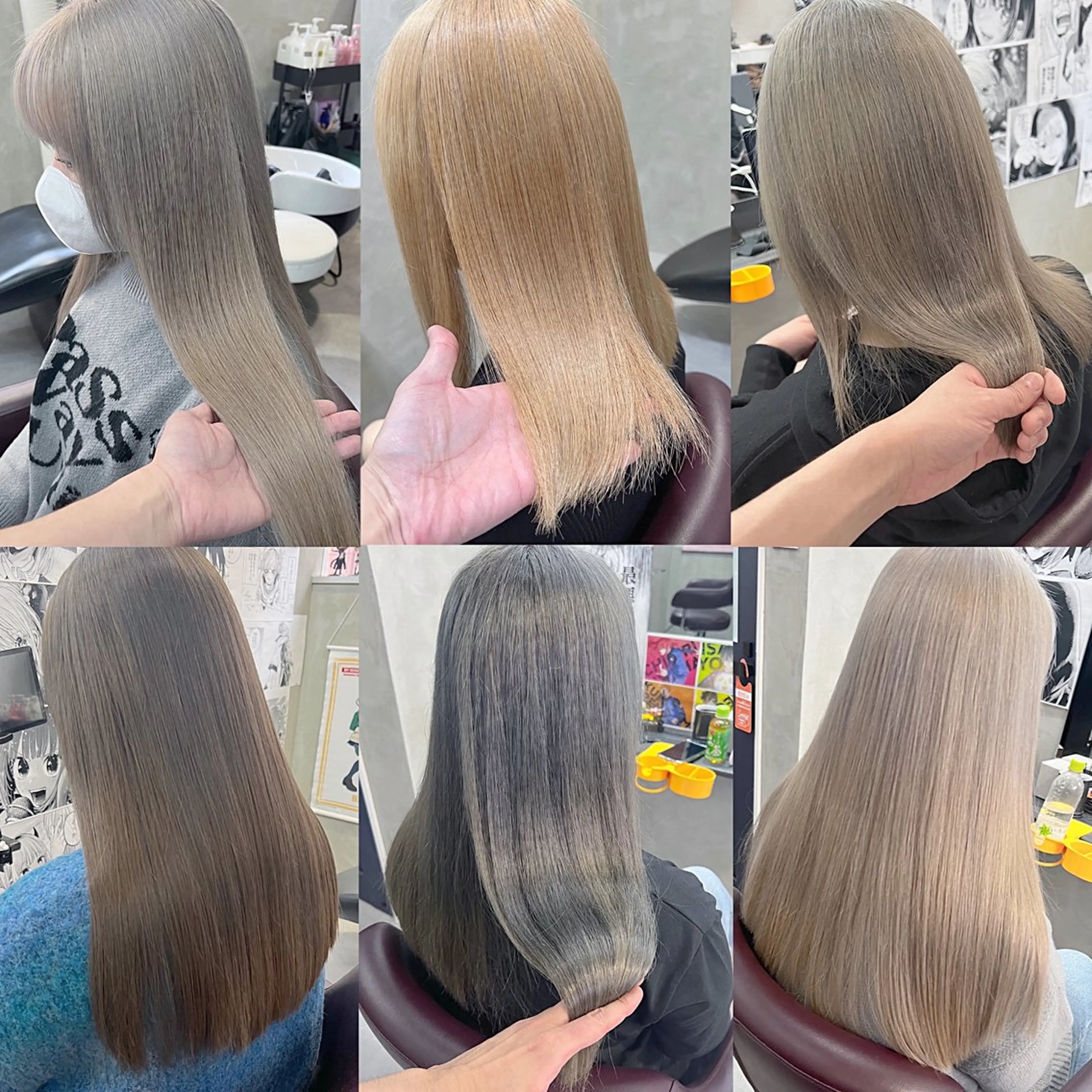 【🐬ハイトーンダブルカラー🐬】理想の髪色を手に入れるハイトーンダブルカラーメニュー✨ケアブリーチ込みレスダメージ💫の写真