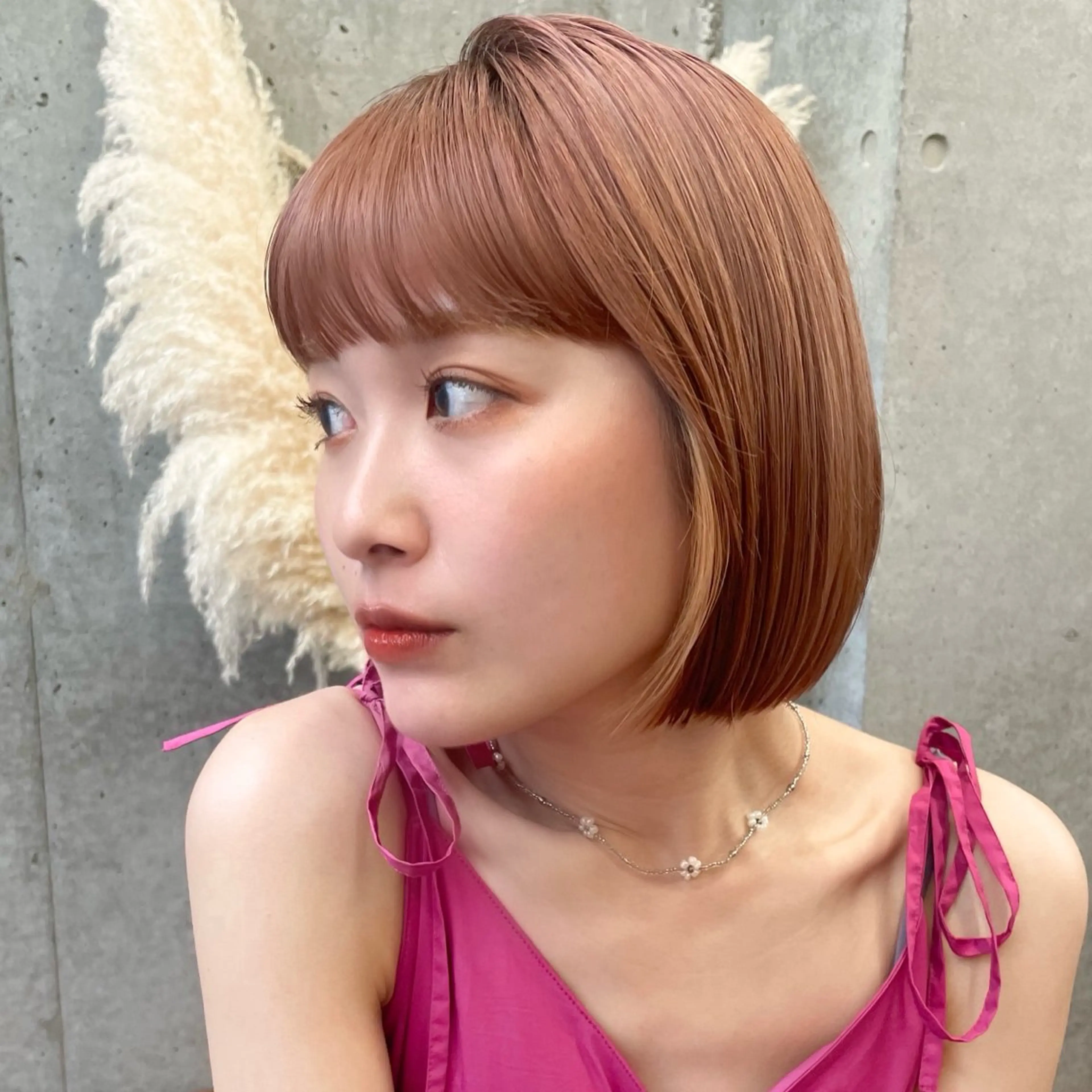 ショート カラー ブリーチ/暖色/ ダブルカラー/ゆきなのヘアスタイル