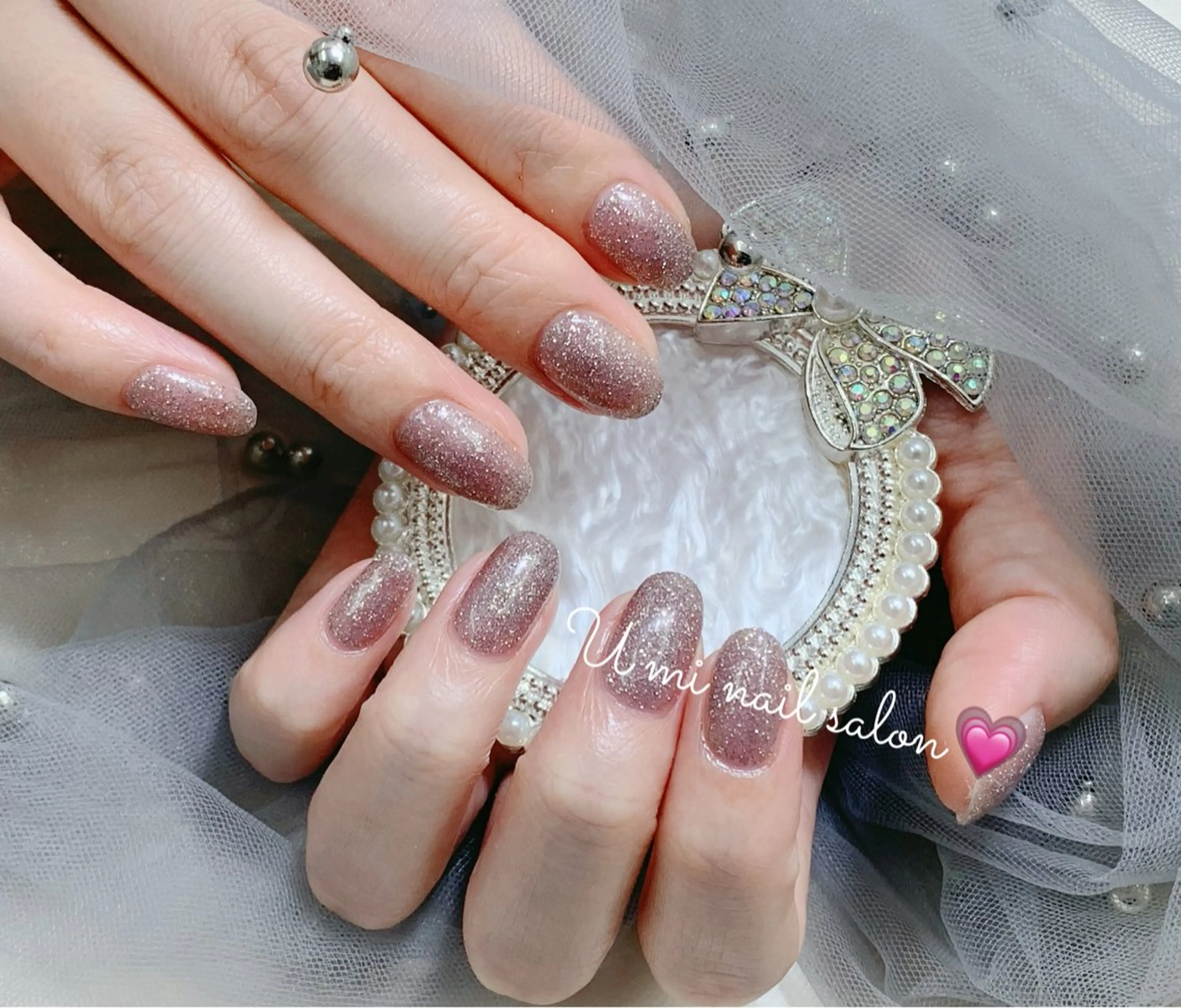 キッズ ネイル フラッシュネイル ワンカラーネイル U·Mi nail salon所属・U·Mi 容のネイルデザイン