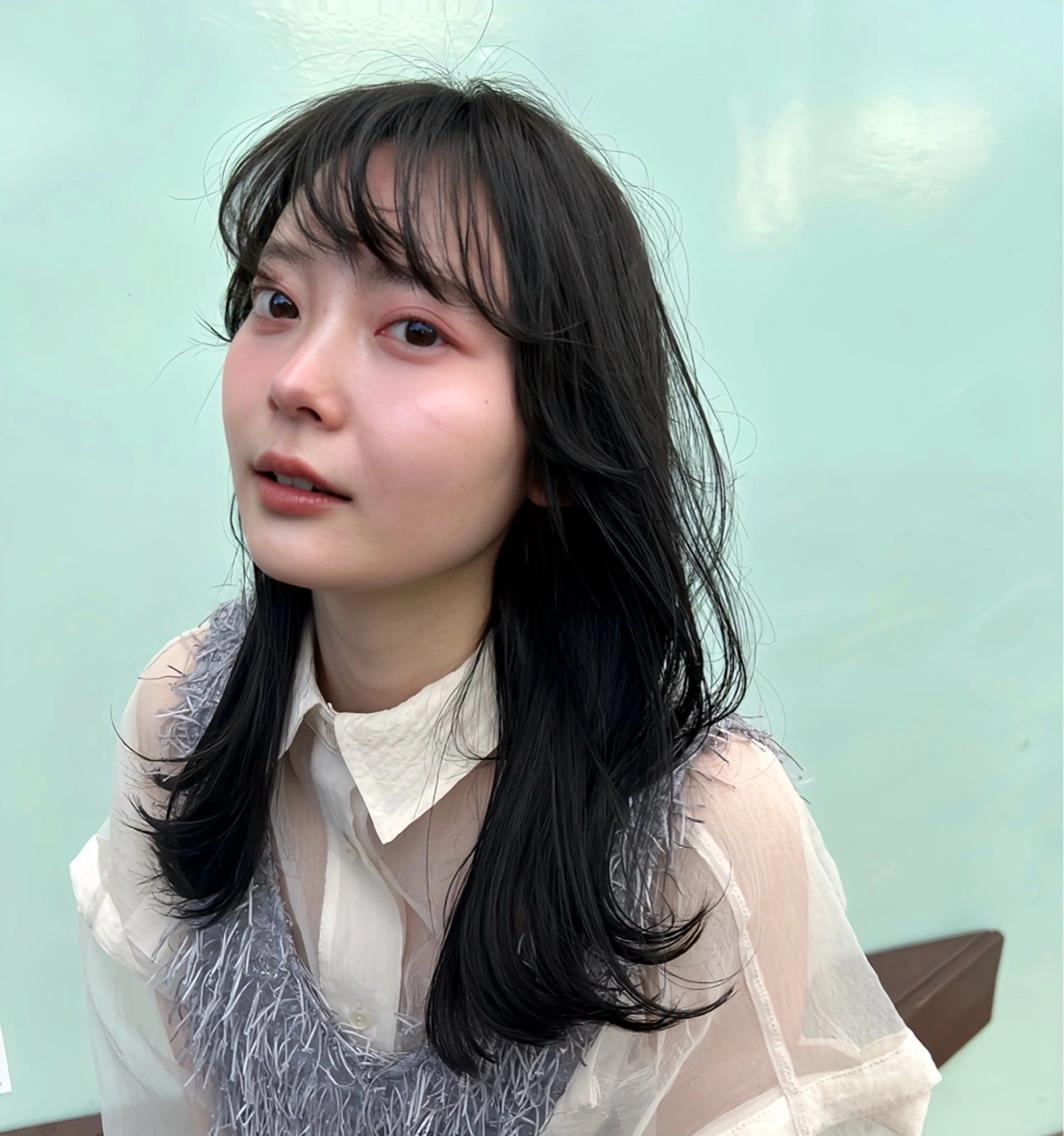 ロング カラー レイヤーカット scena所属・秋山 勝陽のヘアスタイル