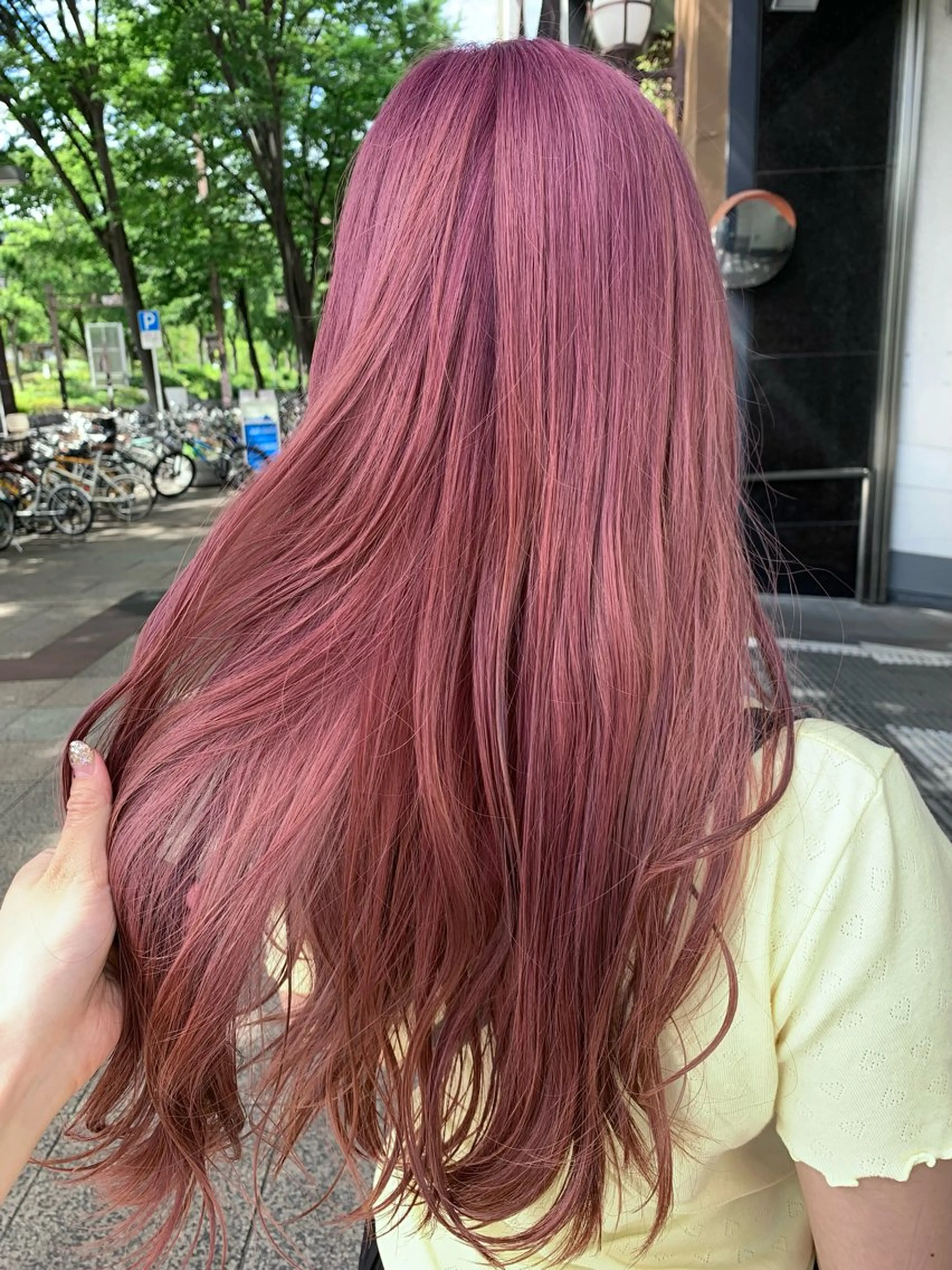 ロング パープルカラー SALOWIN名古屋栄店所属・Yuuki🌷名古屋 栄 カラー/ボブのヘアスタイル