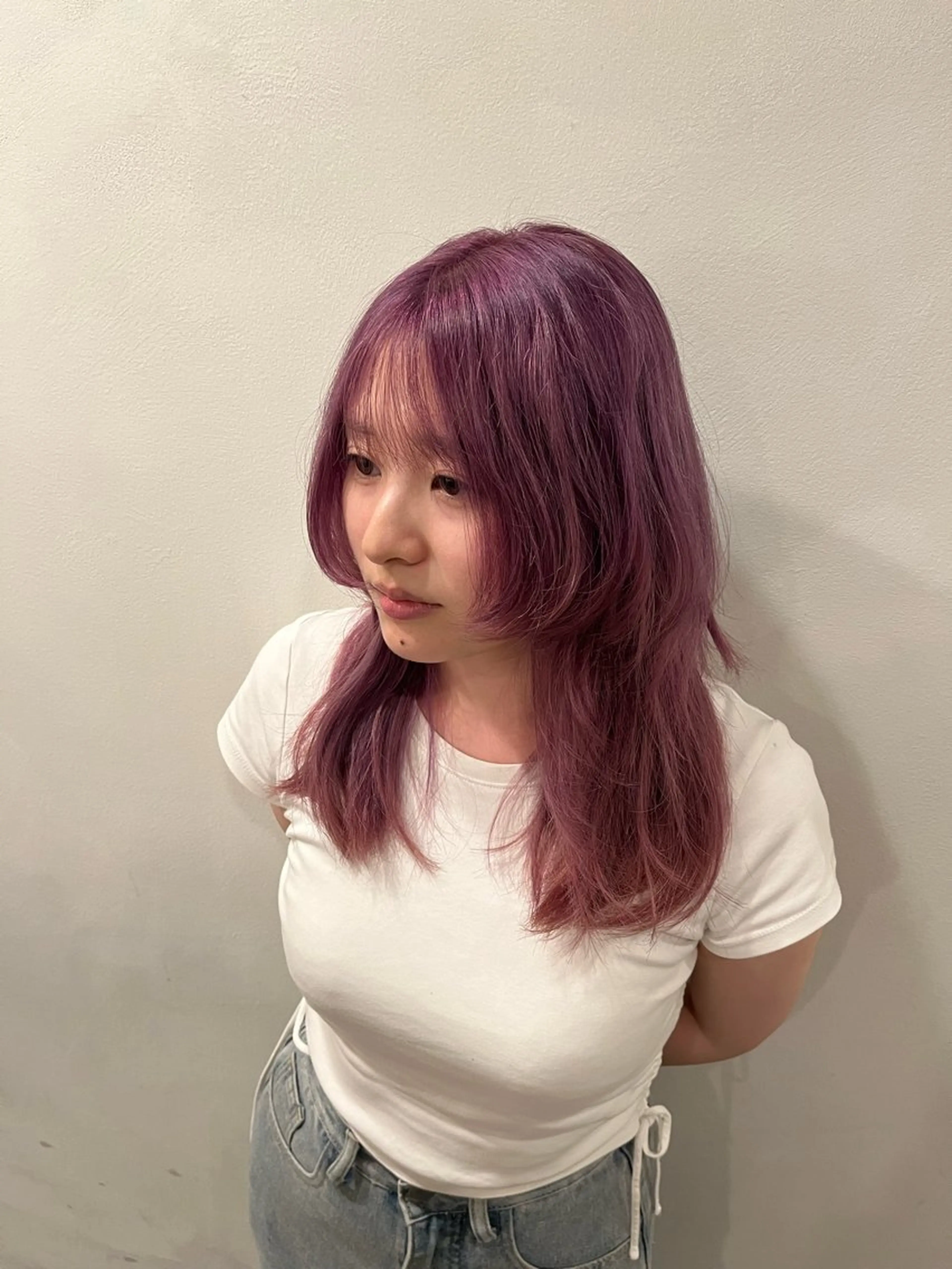 ロング カラー ヘアカラー こんの かいのヘアスタイル