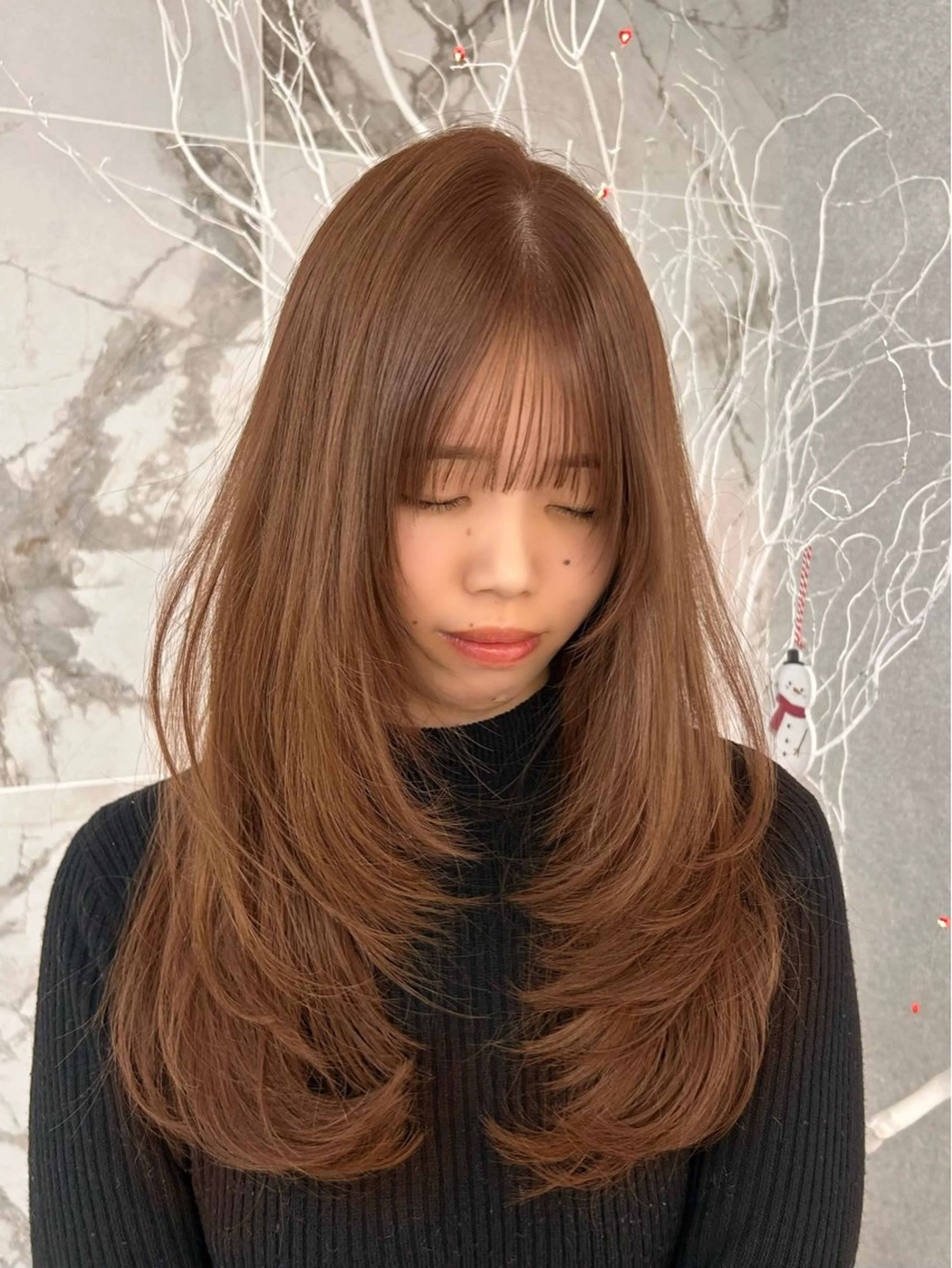 ロング レイヤーカット カット yuka 【ユウカ】のヘアスタイル